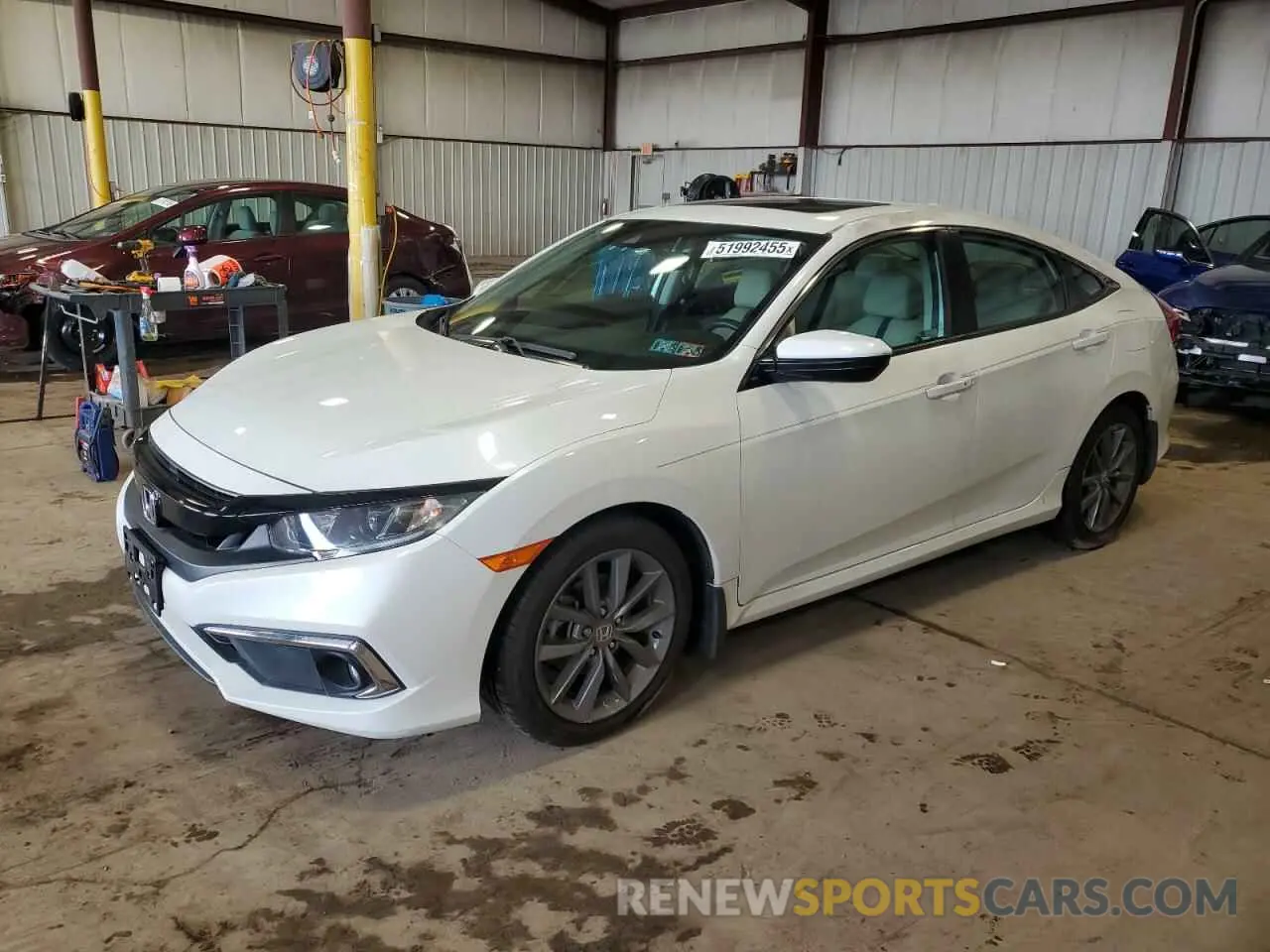 1 Photograph of a damaged car 19XFC1F71KE203937 HONDA CIVIC 2019