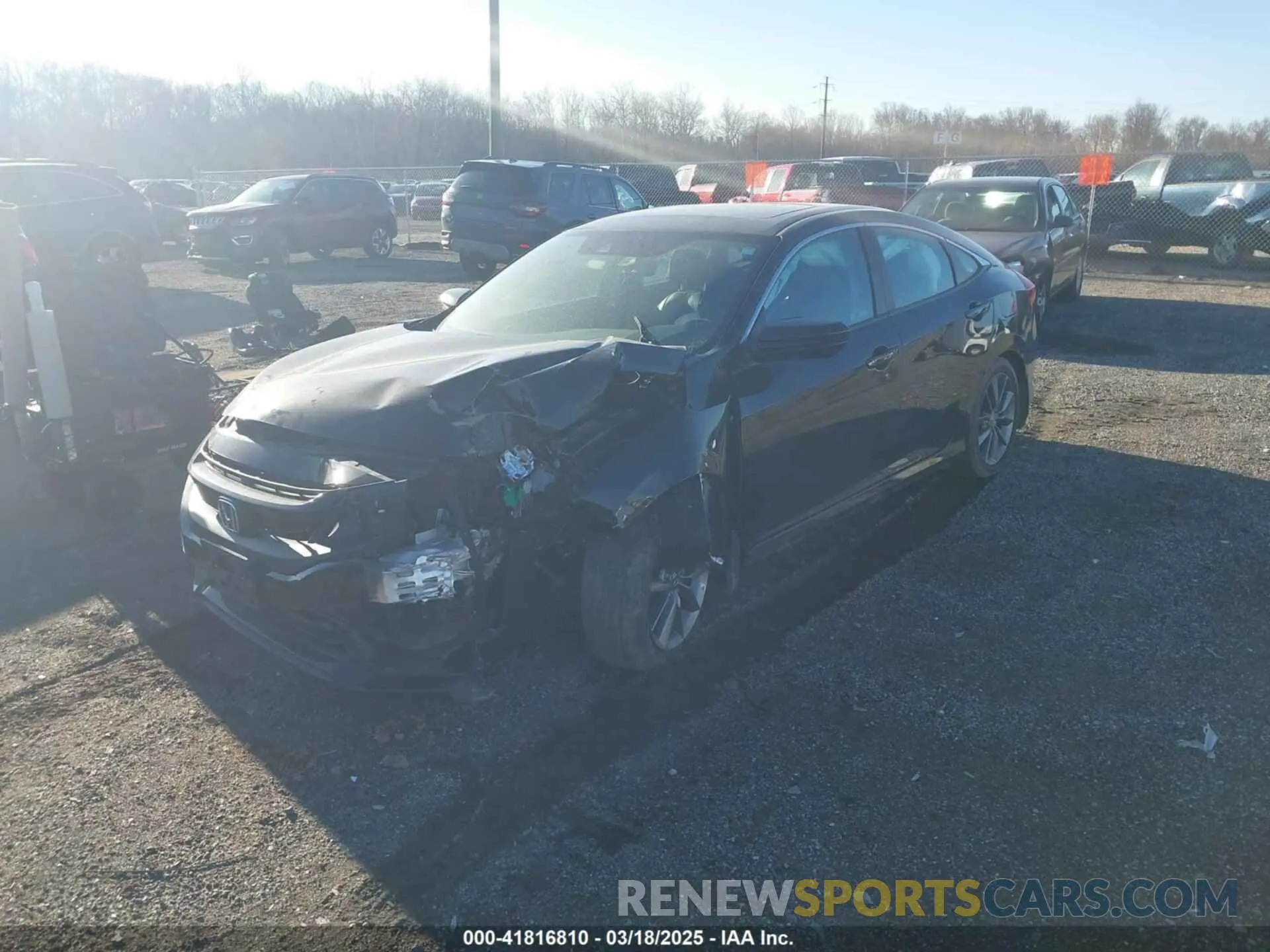 2 Photograph of a damaged car 19XFC1F73KE211652 HONDA CIVIC 2019