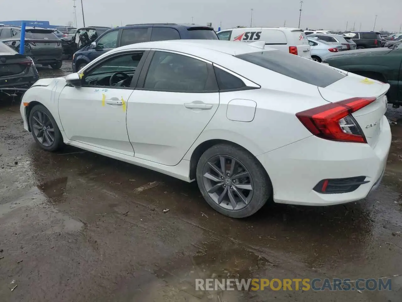 2 Photograph of a damaged car 19XFC1F74KE019284 HONDA CIVIC 2019