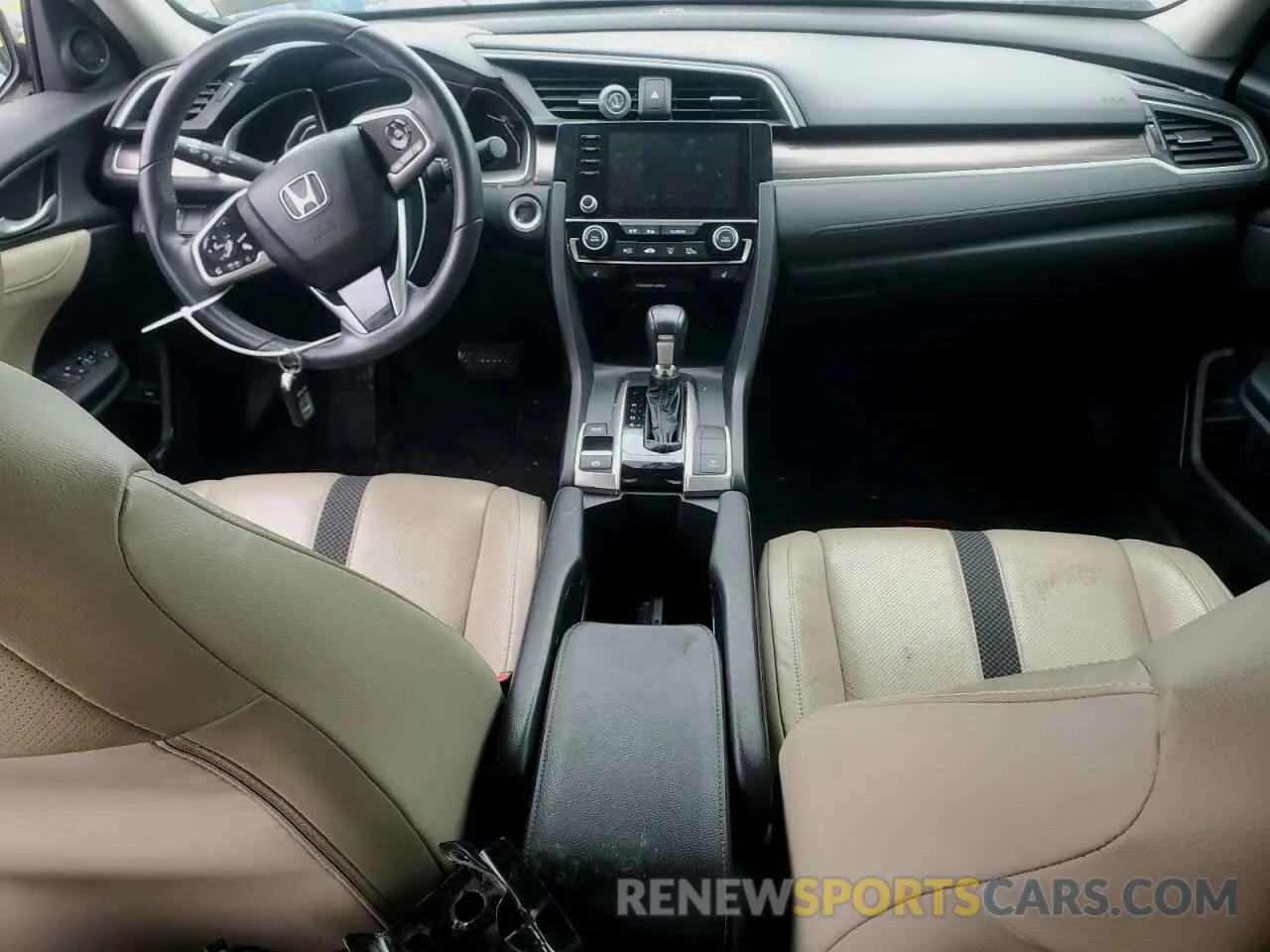 8 Photograph of a damaged car 19XFC1F74KE019284 HONDA CIVIC 2019