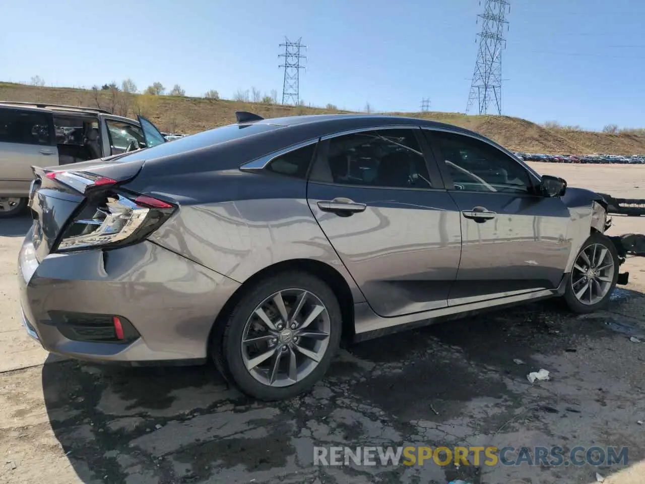 3 Photograph of a damaged car 19XFC1F75KE005104 HONDA CIVIC 2019