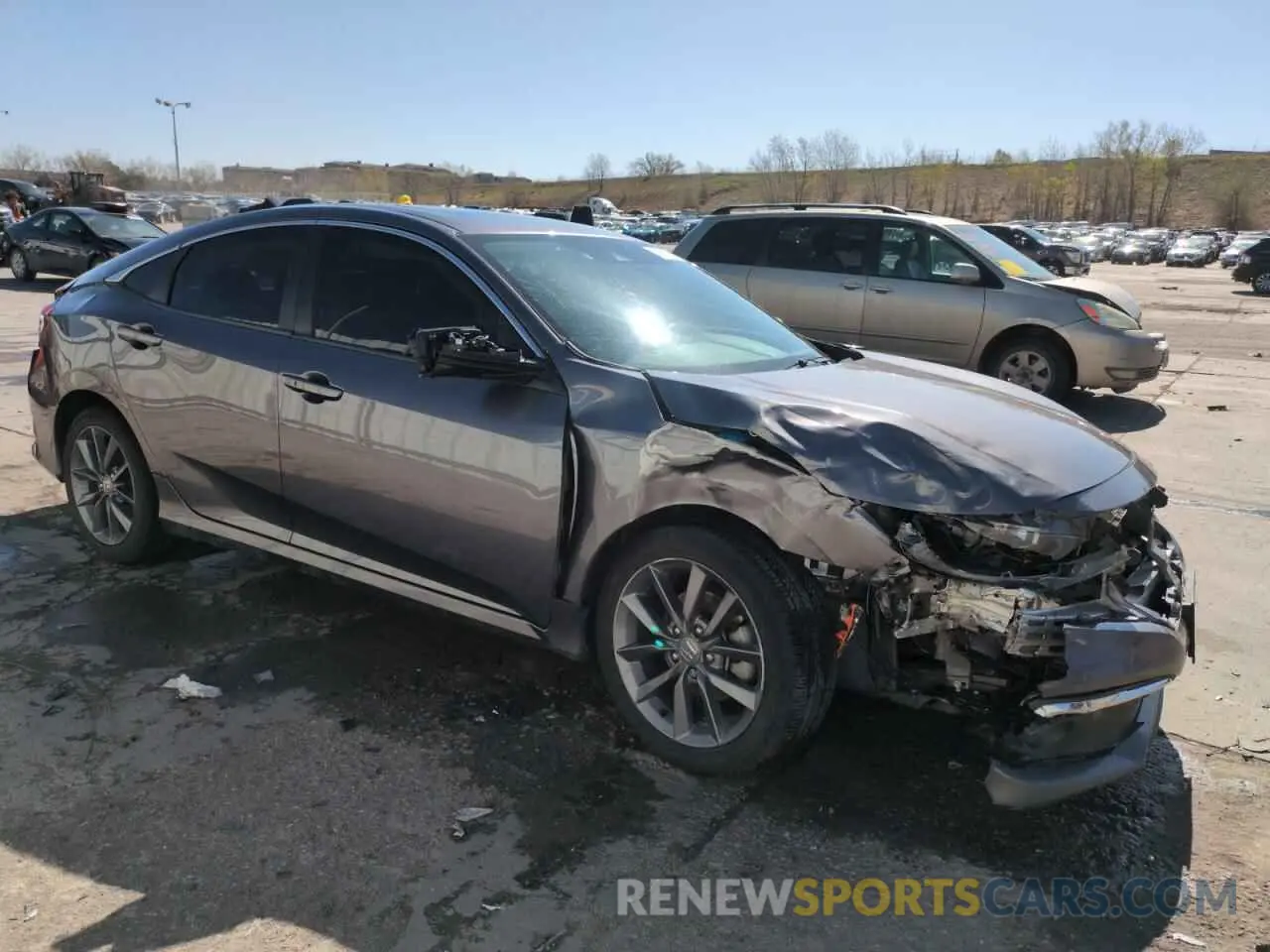 4 Photograph of a damaged car 19XFC1F75KE005104 HONDA CIVIC 2019