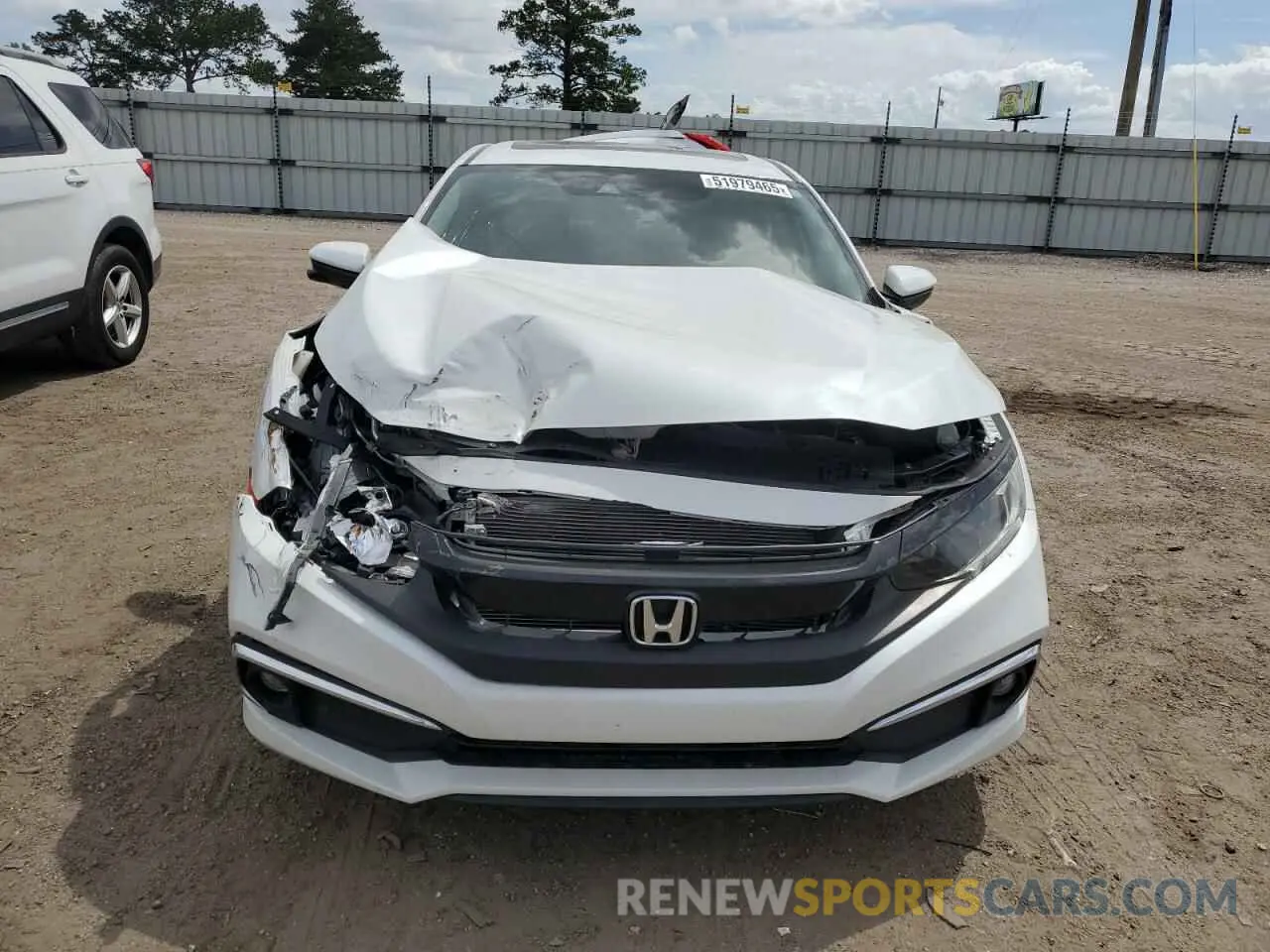 5 Photograph of a damaged car 19XFC1F75KE008553 HONDA CIVIC 2019