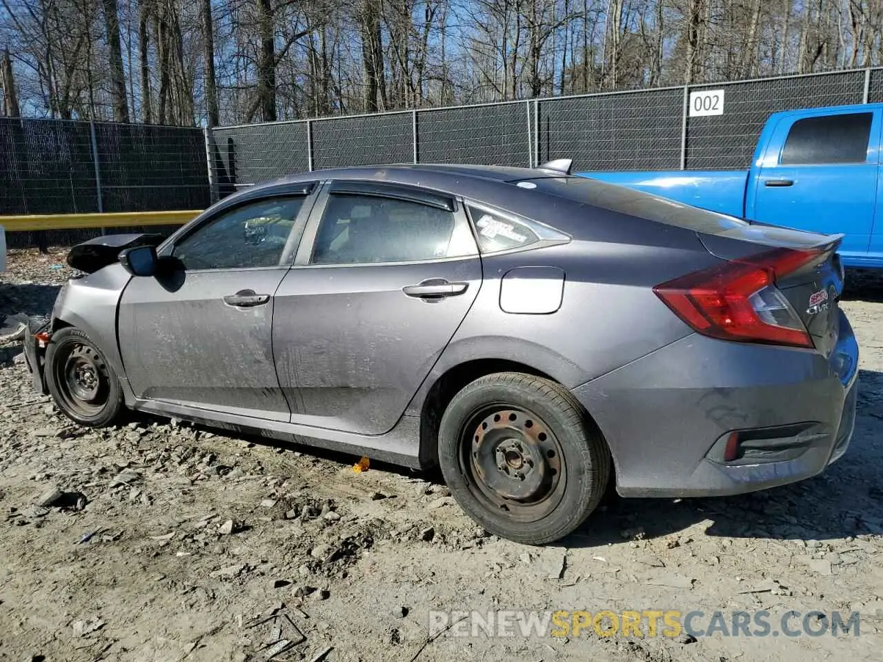 2 Photograph of a damaged car 19XFC1F77KE011390 HONDA CIVIC 2019