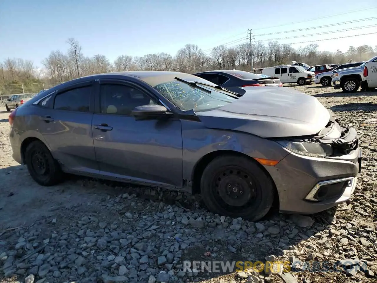 4 Photograph of a damaged car 19XFC1F77KE011390 HONDA CIVIC 2019