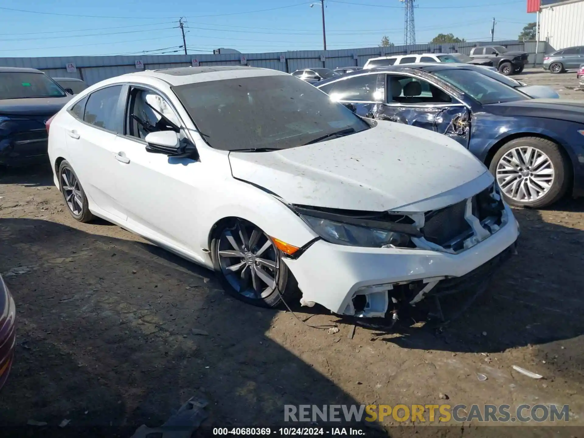 1 Photograph of a damaged car 19XFC1F77KE012085 HONDA CIVIC 2019