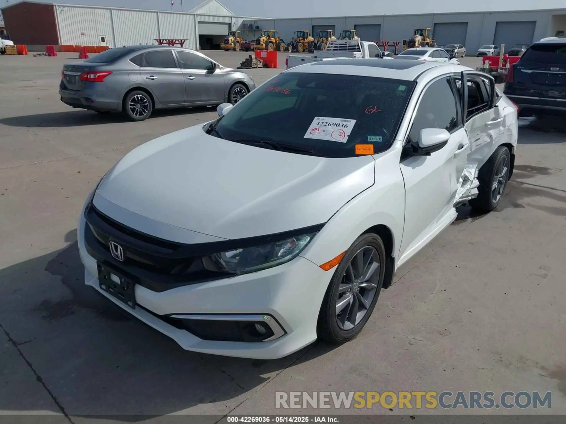 2 Photograph of a damaged car 19XFC1F78KE203952 HONDA CIVIC 2019