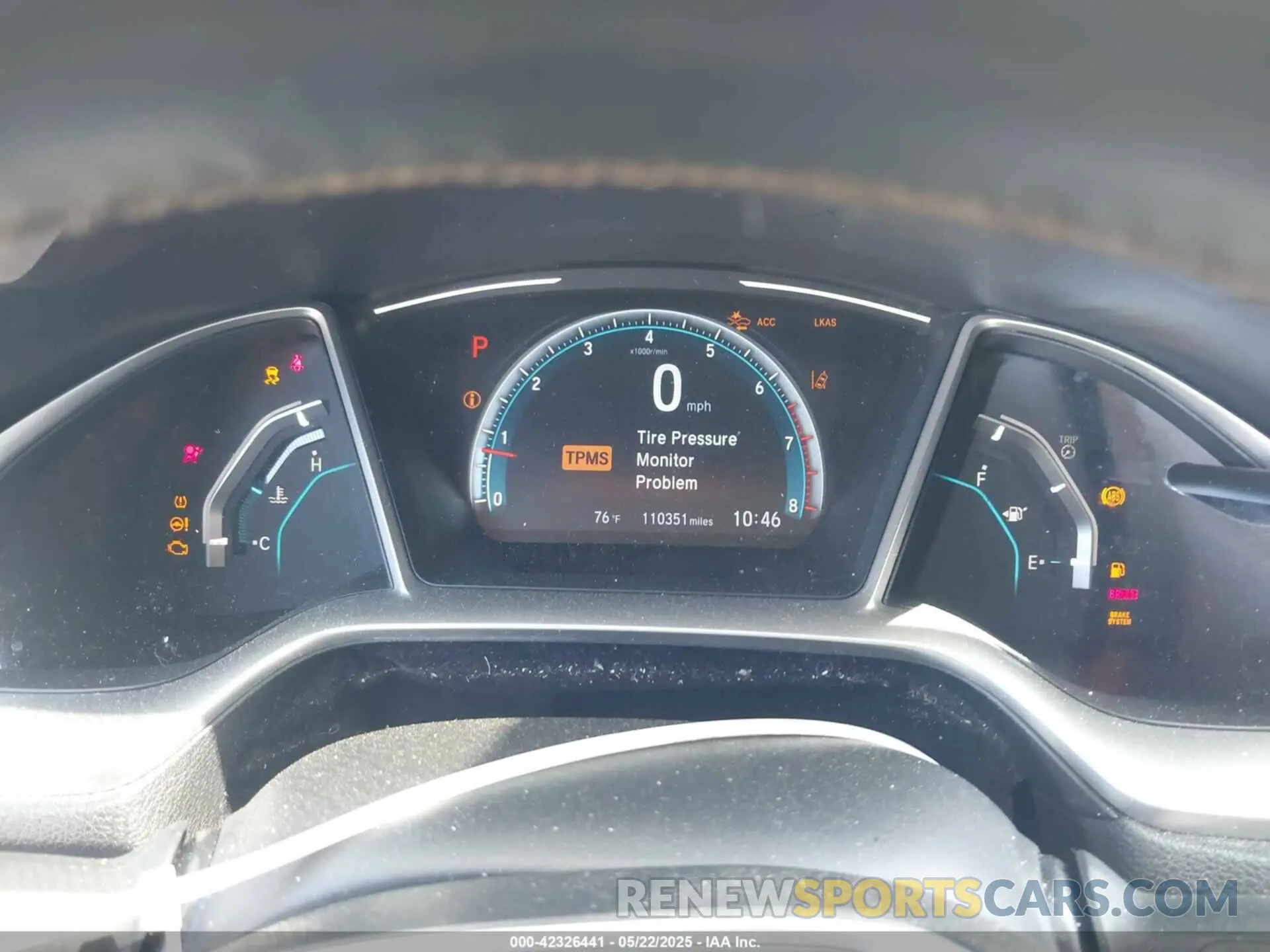 7 Photograph of a damaged car 19XFC1F78KE207502 HONDA CIVIC 2019