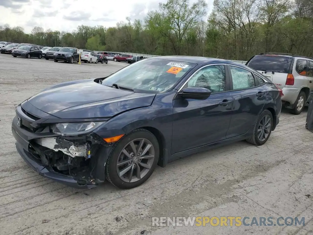 1 Photograph of a damaged car 19XFC1F78KE207936 HONDA CIVIC 2019