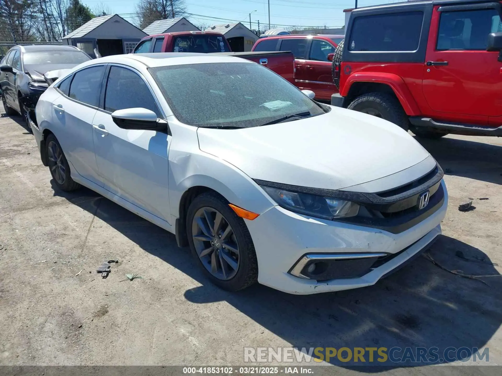 1 Photograph of a damaged car 19XFC1F79KE001976 HONDA CIVIC 2019