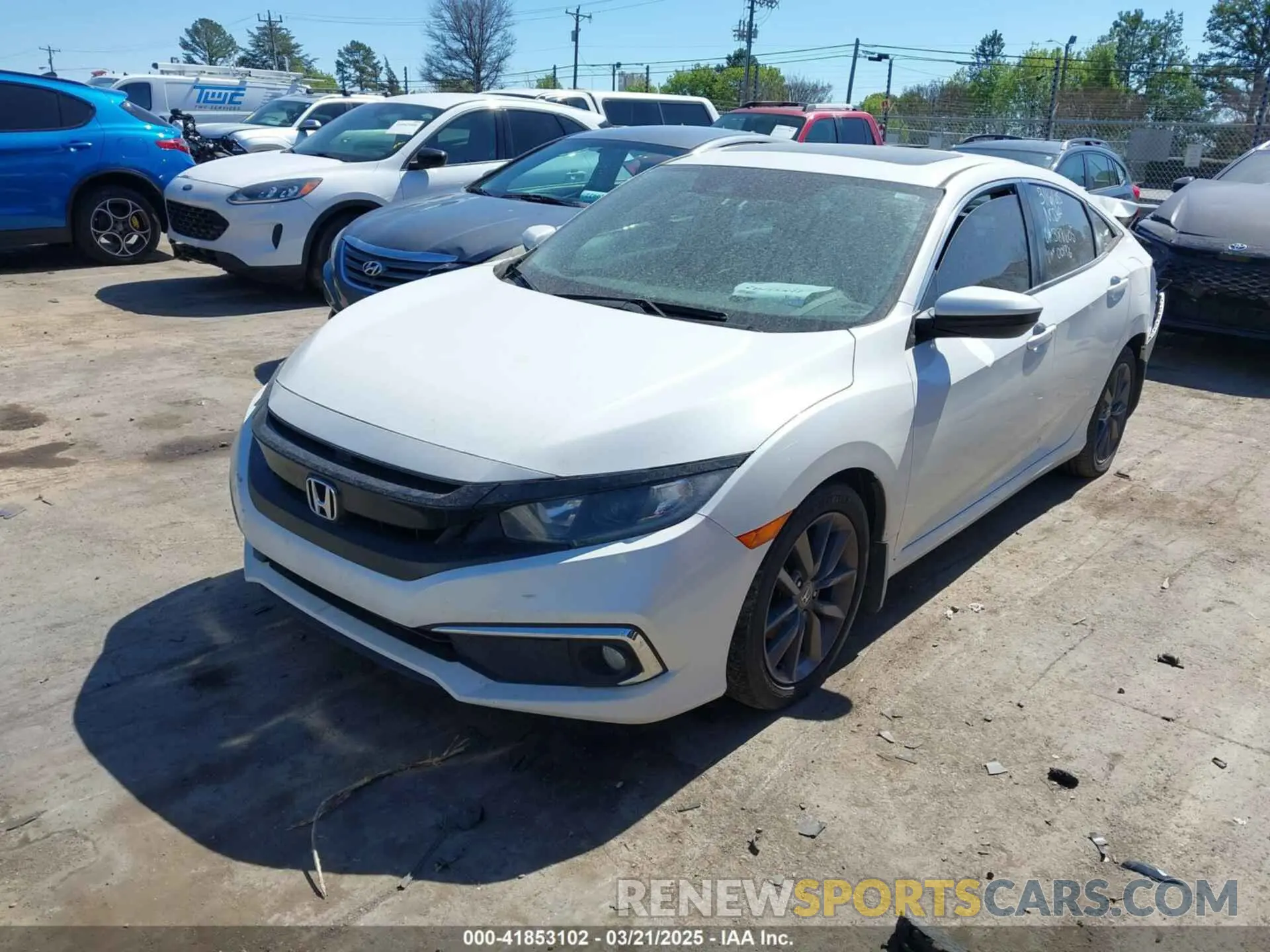 2 Photograph of a damaged car 19XFC1F79KE001976 HONDA CIVIC 2019