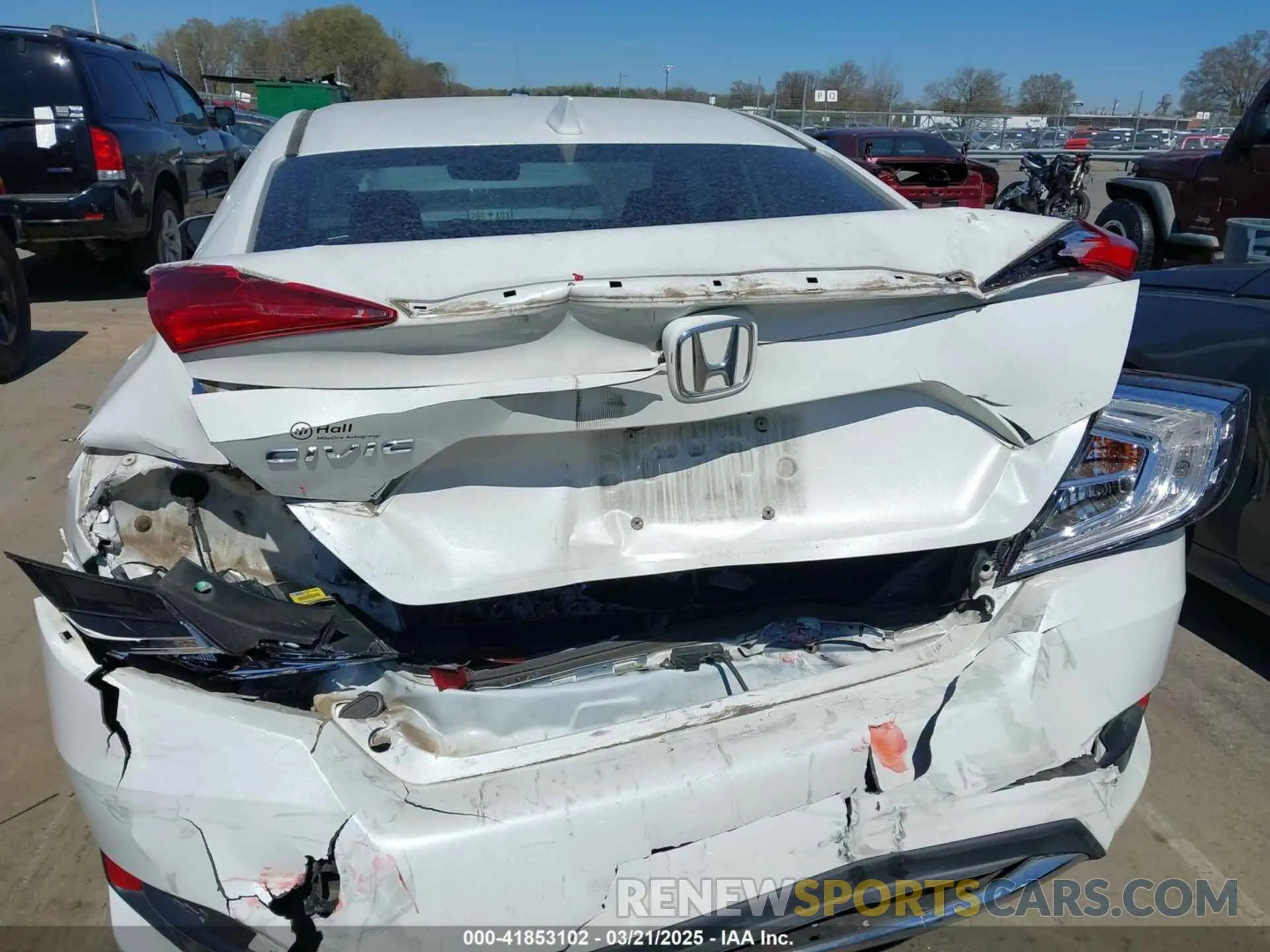 6 Photograph of a damaged car 19XFC1F79KE001976 HONDA CIVIC 2019