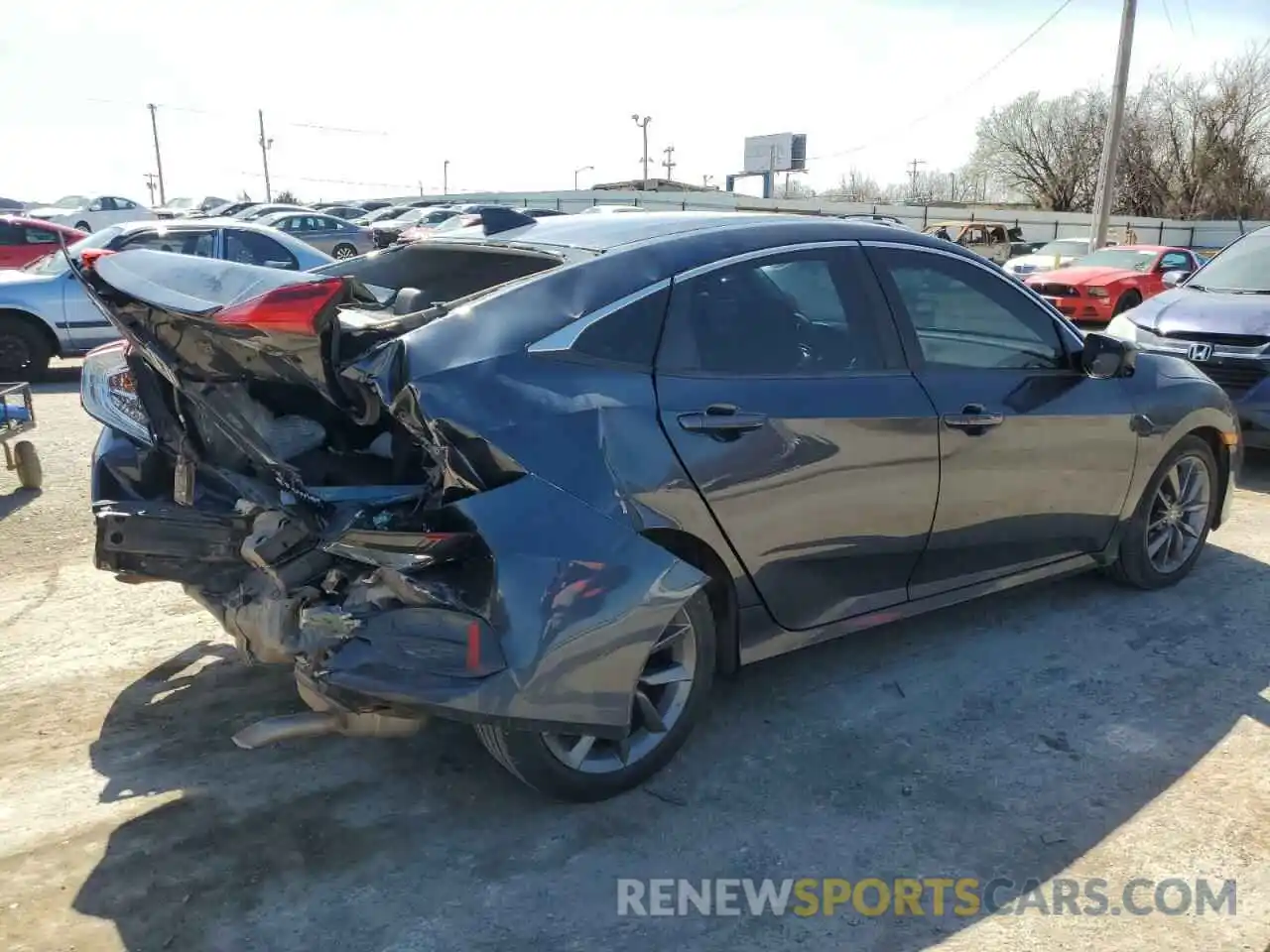 3 Photograph of a damaged car 19XFC1F79KE009110 HONDA CIVIC 2019