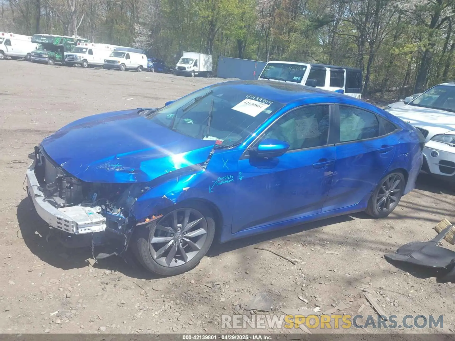 14 Photograph of a damaged car 19XFC1F79KE205273 HONDA CIVIC 2019