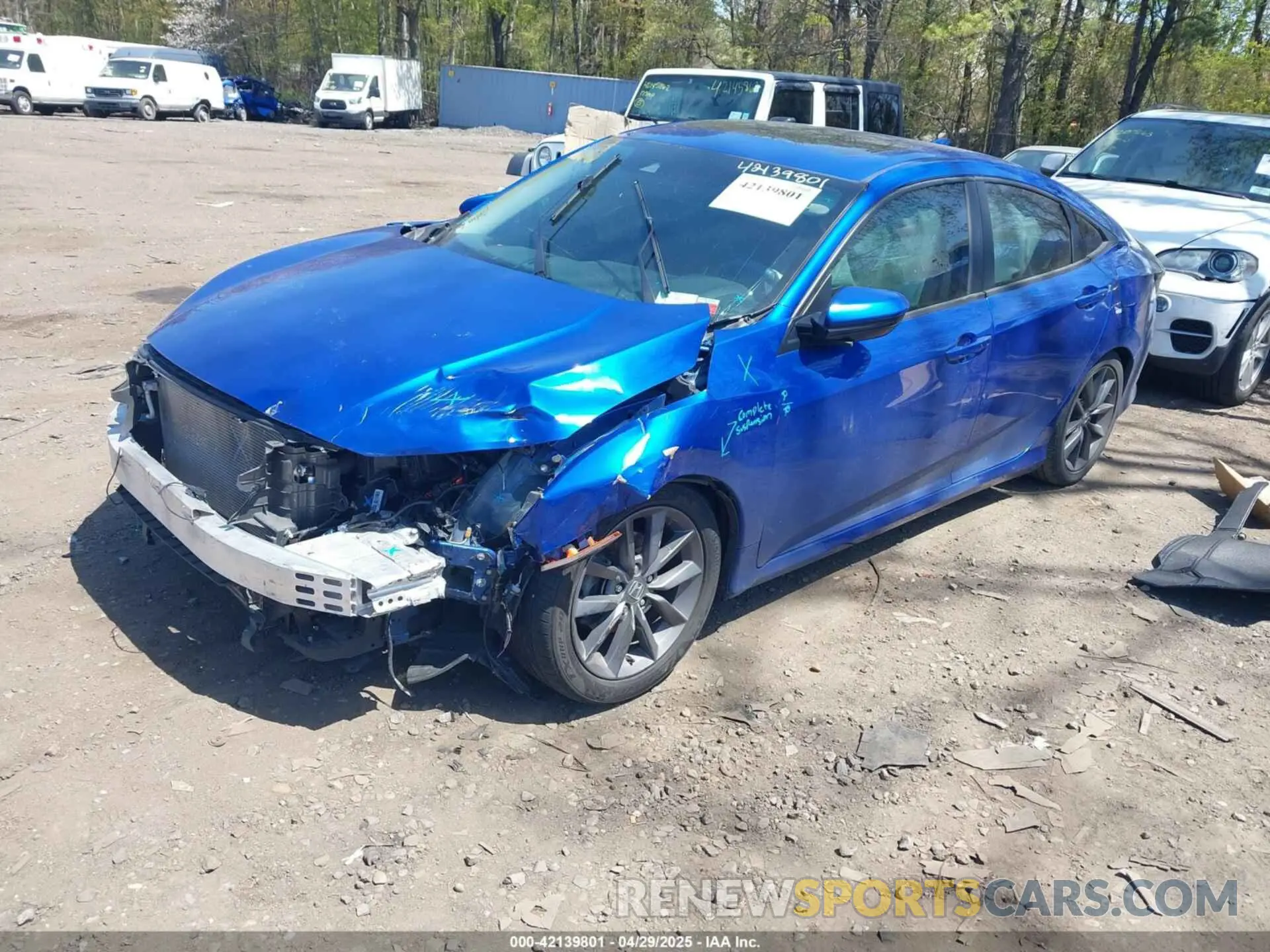 2 Photograph of a damaged car 19XFC1F79KE205273 HONDA CIVIC 2019