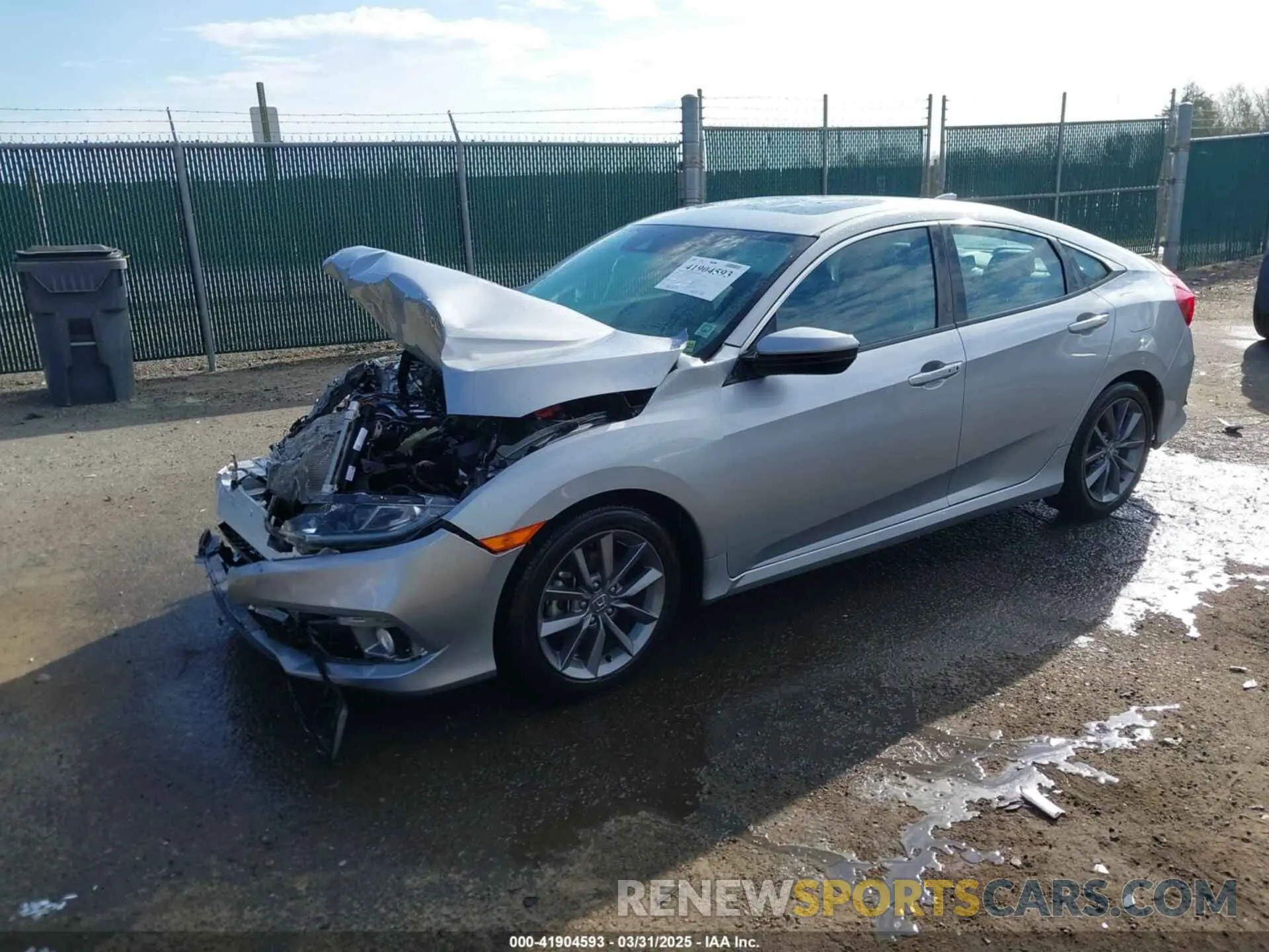 2 Photograph of a damaged car 19XFC1F7XKE010279 HONDA CIVIC 2019
