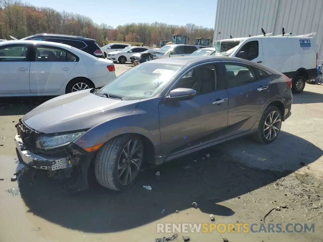 1 Photograph of a damaged car 19XFC1F90KE200772 HONDA CIVIC 2019