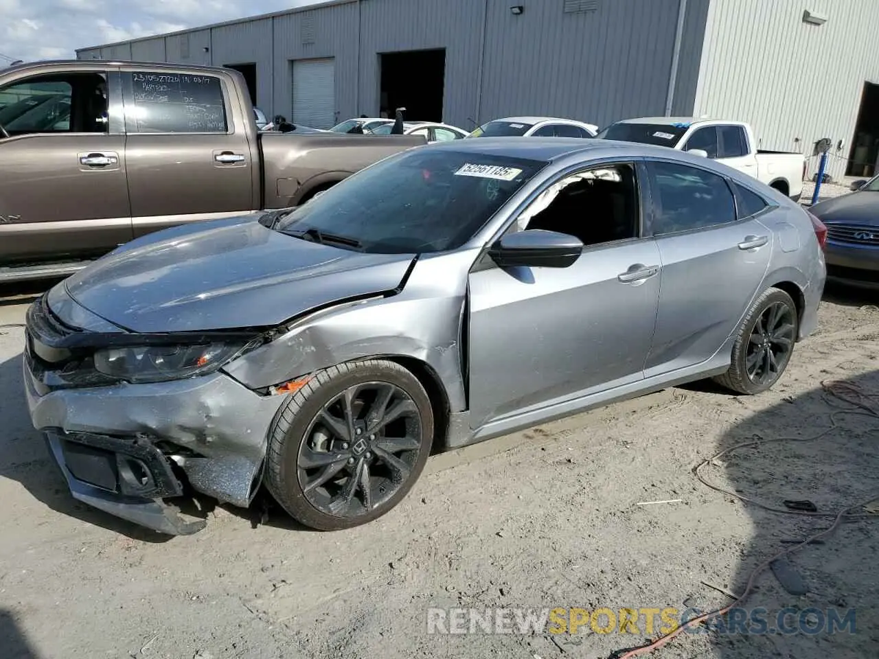 1 Photograph of a damaged car 19XFC2E82KE010695 HONDA CIVIC 2019