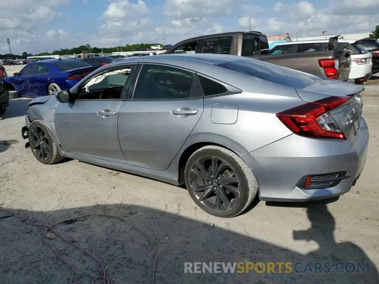 2 Photograph of a damaged car 19XFC2E82KE010695 HONDA CIVIC 2019