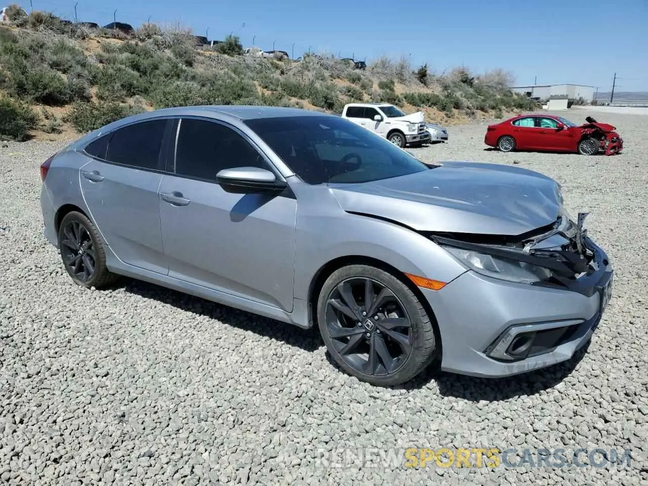 4 Photograph of a damaged car 19XFC2E83KE007210 HONDA CIVIC 2019