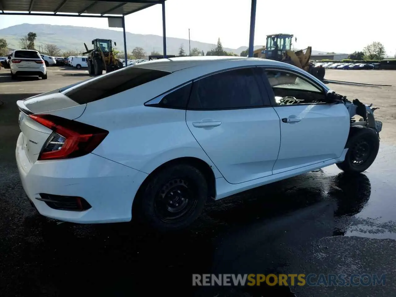 3 Photograph of a damaged car 19XFC2E83KE028736 HONDA CIVIC 2019