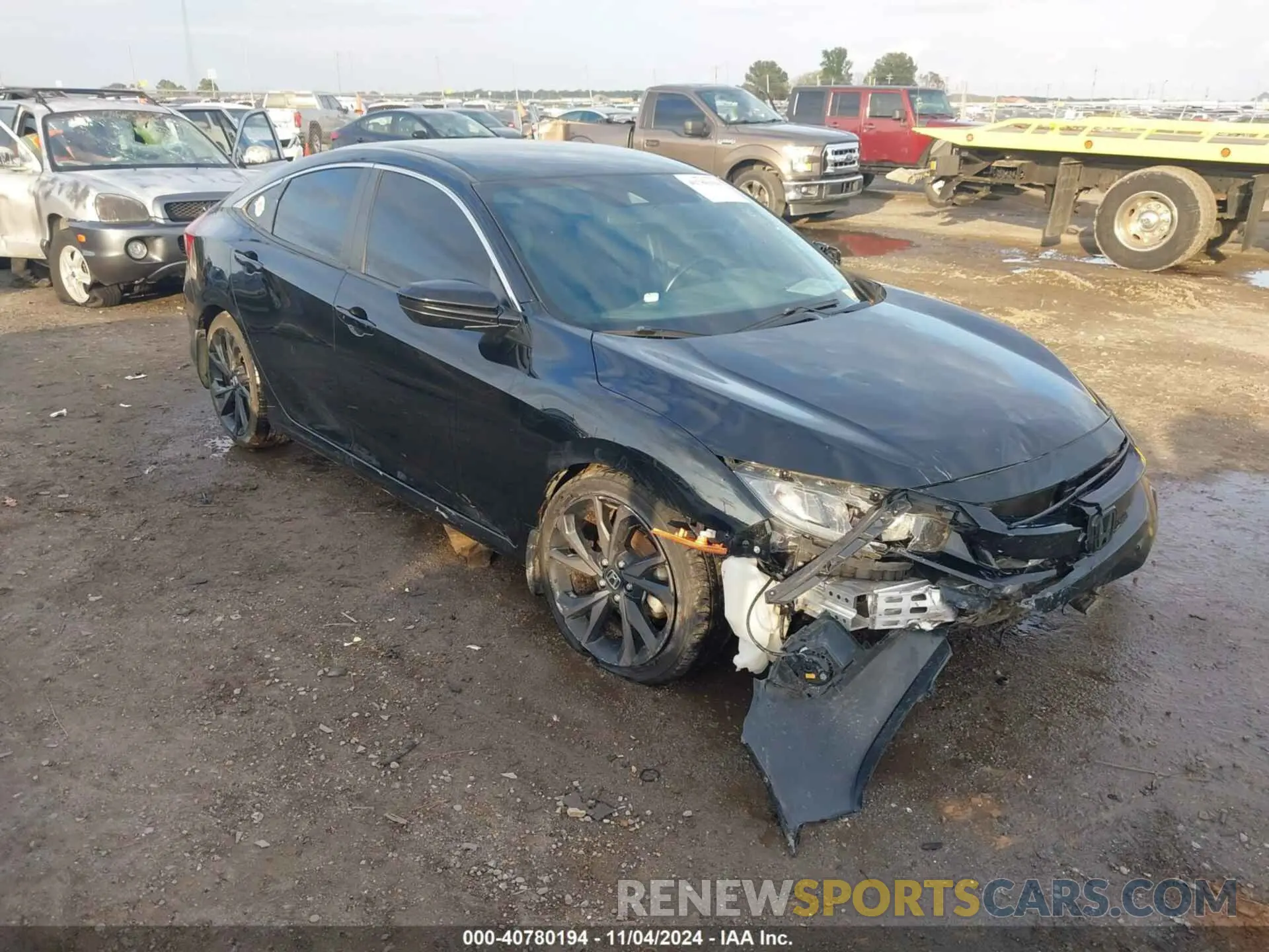 1 Photograph of a damaged car 19XFC2E87KE044373 HONDA CIVIC 2019