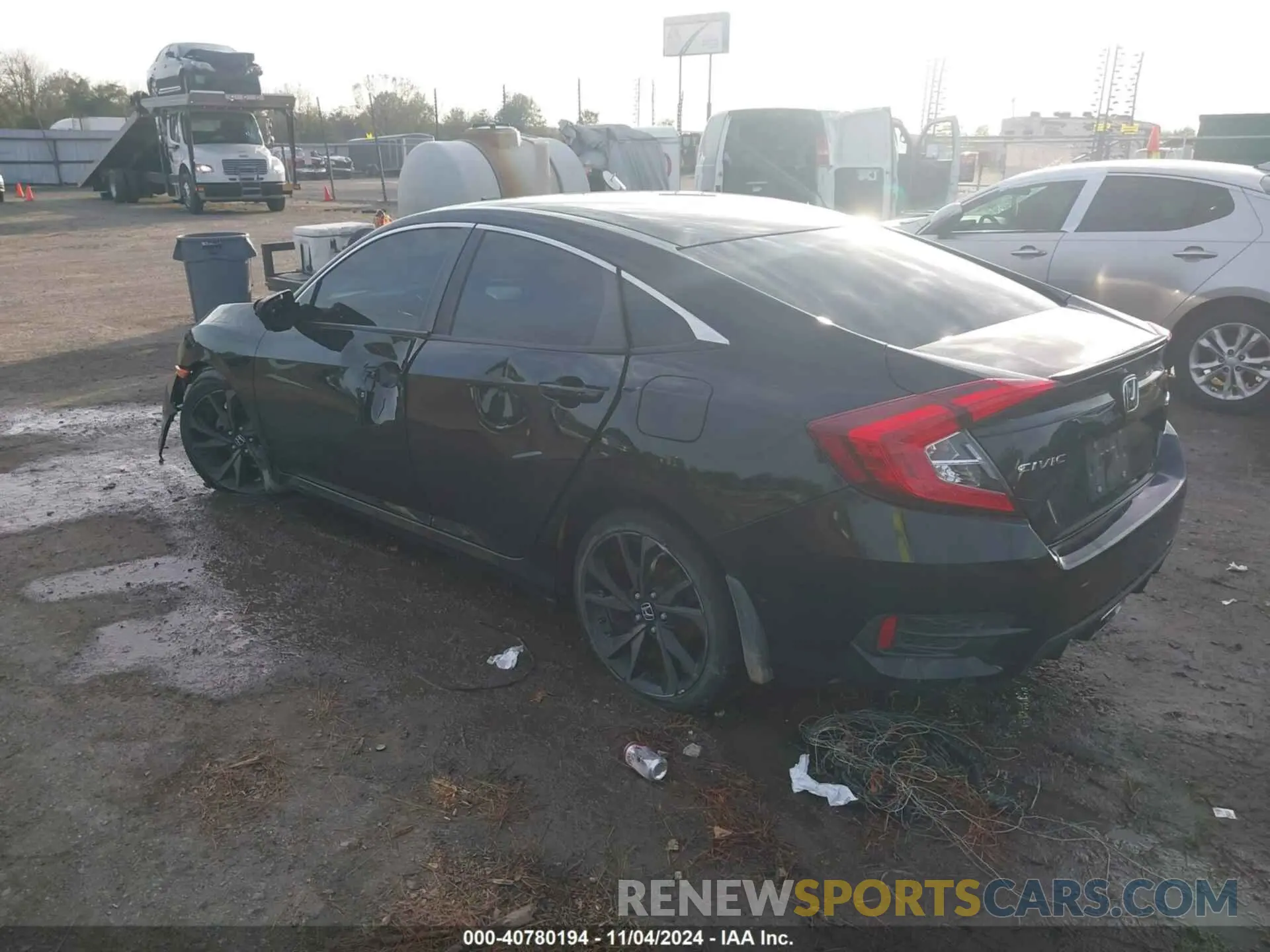 3 Photograph of a damaged car 19XFC2E87KE044373 HONDA CIVIC 2019