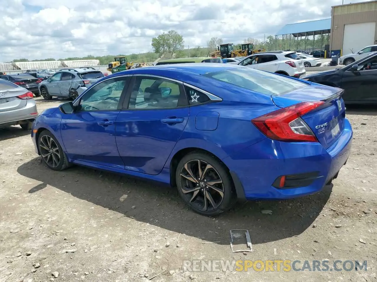 2 Photograph of a damaged car 19XFC2E8XKE014722 HONDA CIVIC 2019