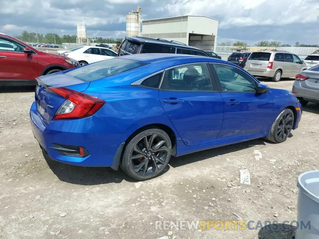 3 Photograph of a damaged car 19XFC2E8XKE014722 HONDA CIVIC 2019