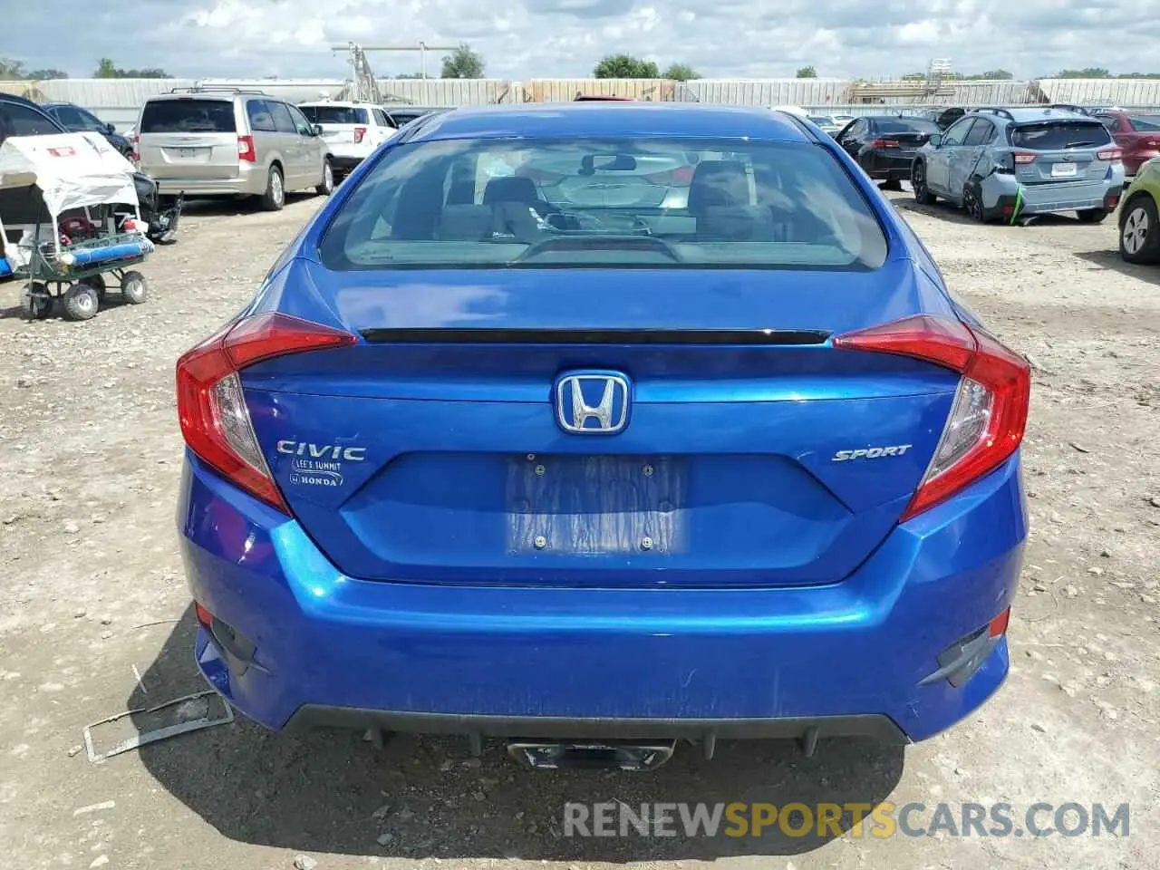 6 Photograph of a damaged car 19XFC2E8XKE014722 HONDA CIVIC 2019