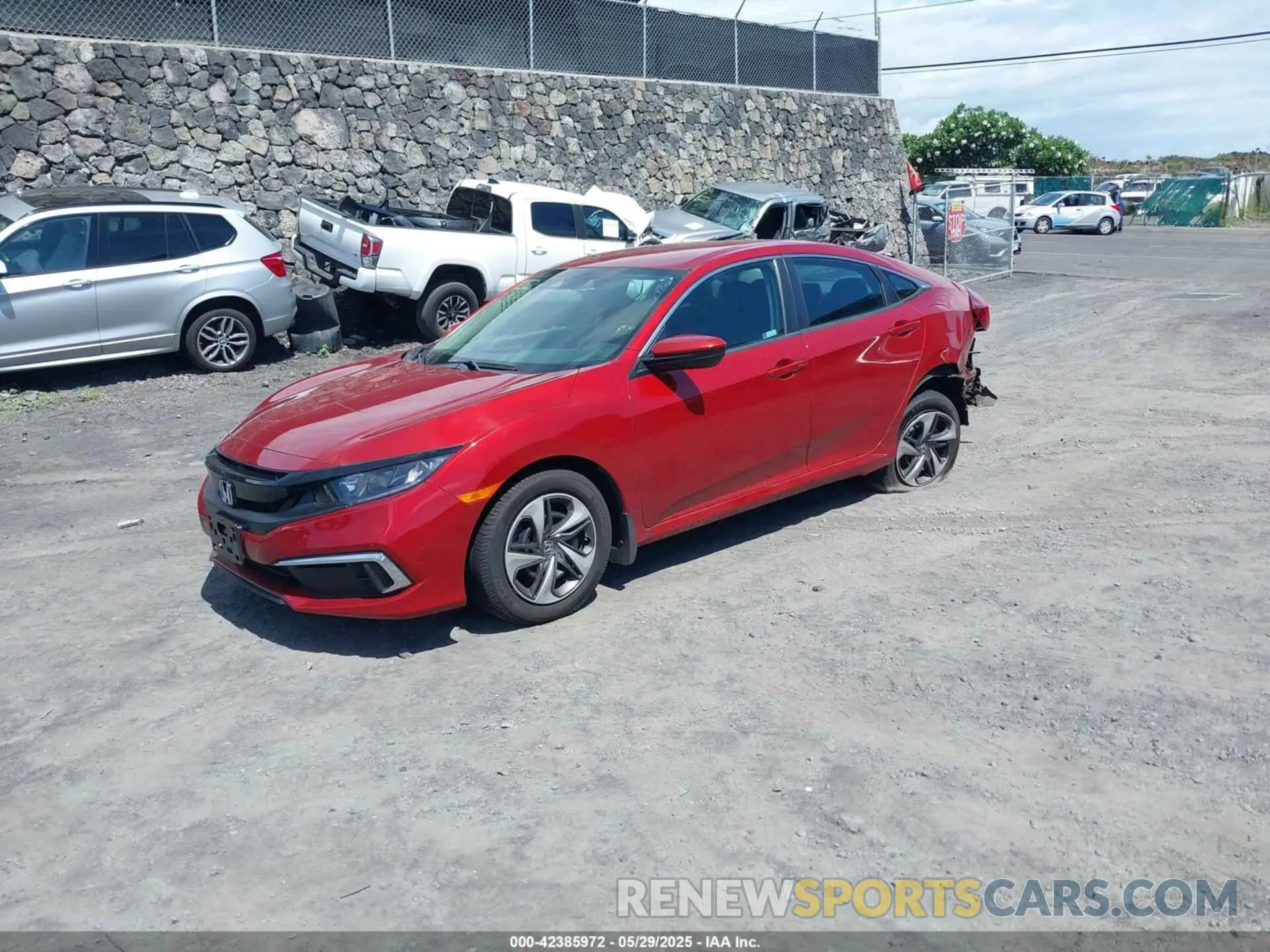 2 Photograph of a damaged car 19XFC2F60KE003757 HONDA CIVIC 2019