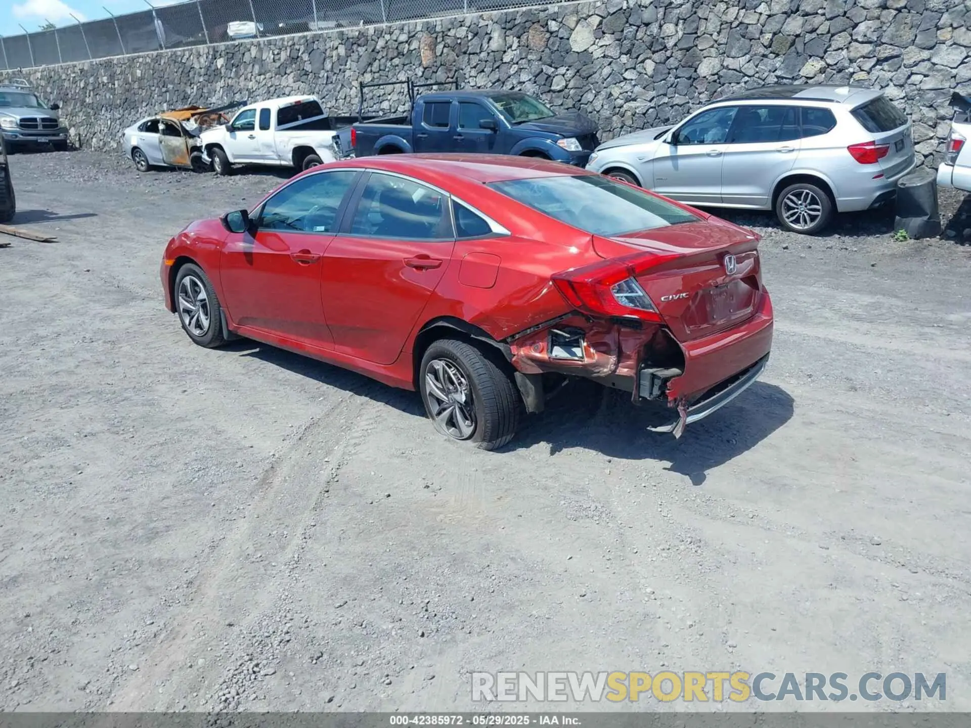 3 Photograph of a damaged car 19XFC2F60KE003757 HONDA CIVIC 2019