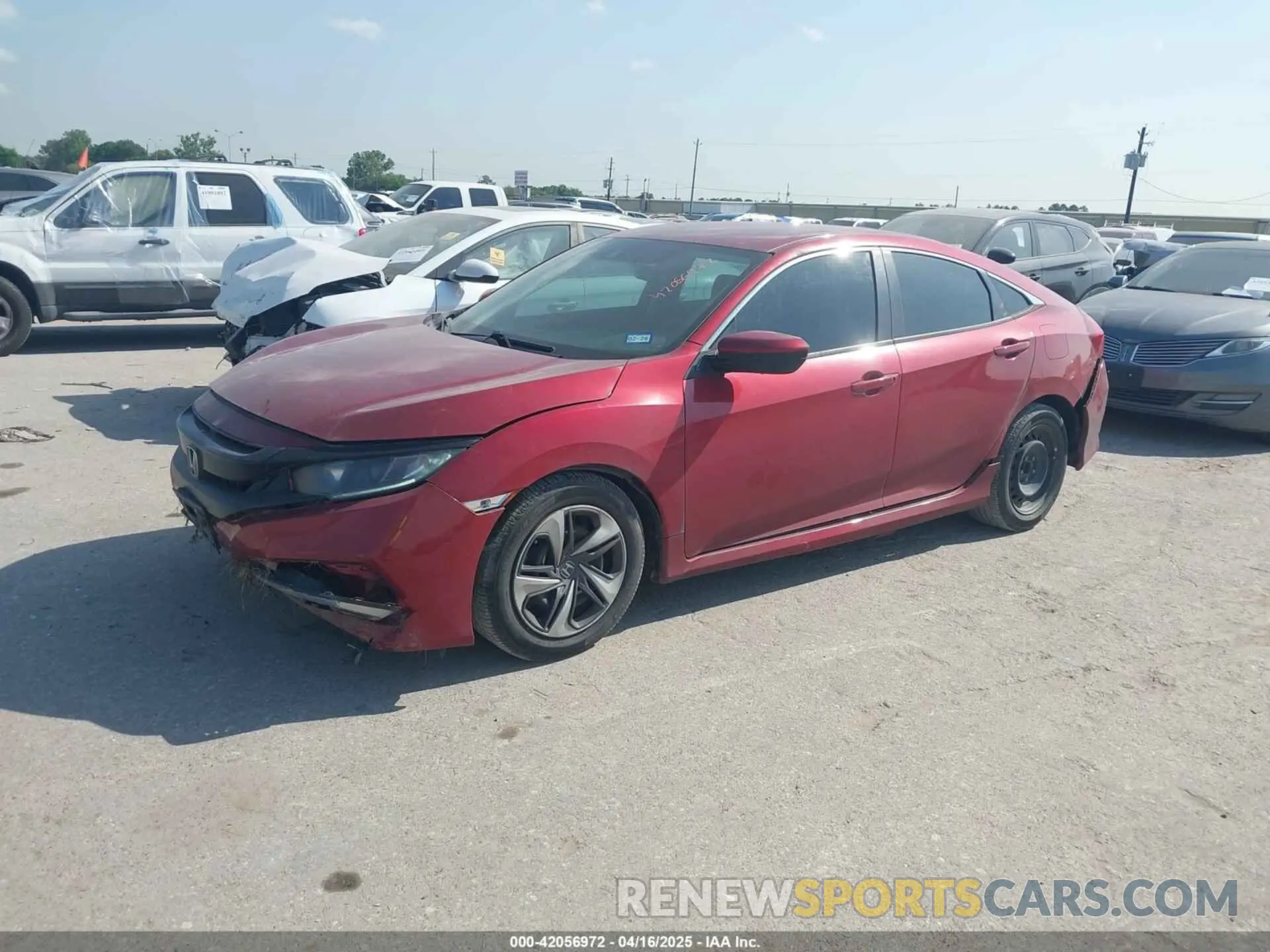 2 Photograph of a damaged car 19XFC2F60KE004665 HONDA CIVIC 2019