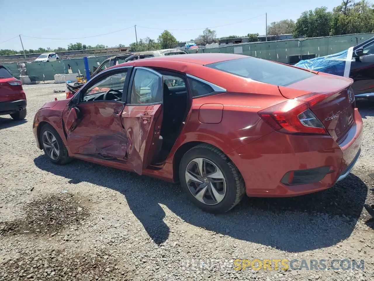 2 Photograph of a damaged car 19XFC2F60KE040100 HONDA CIVIC 2019
