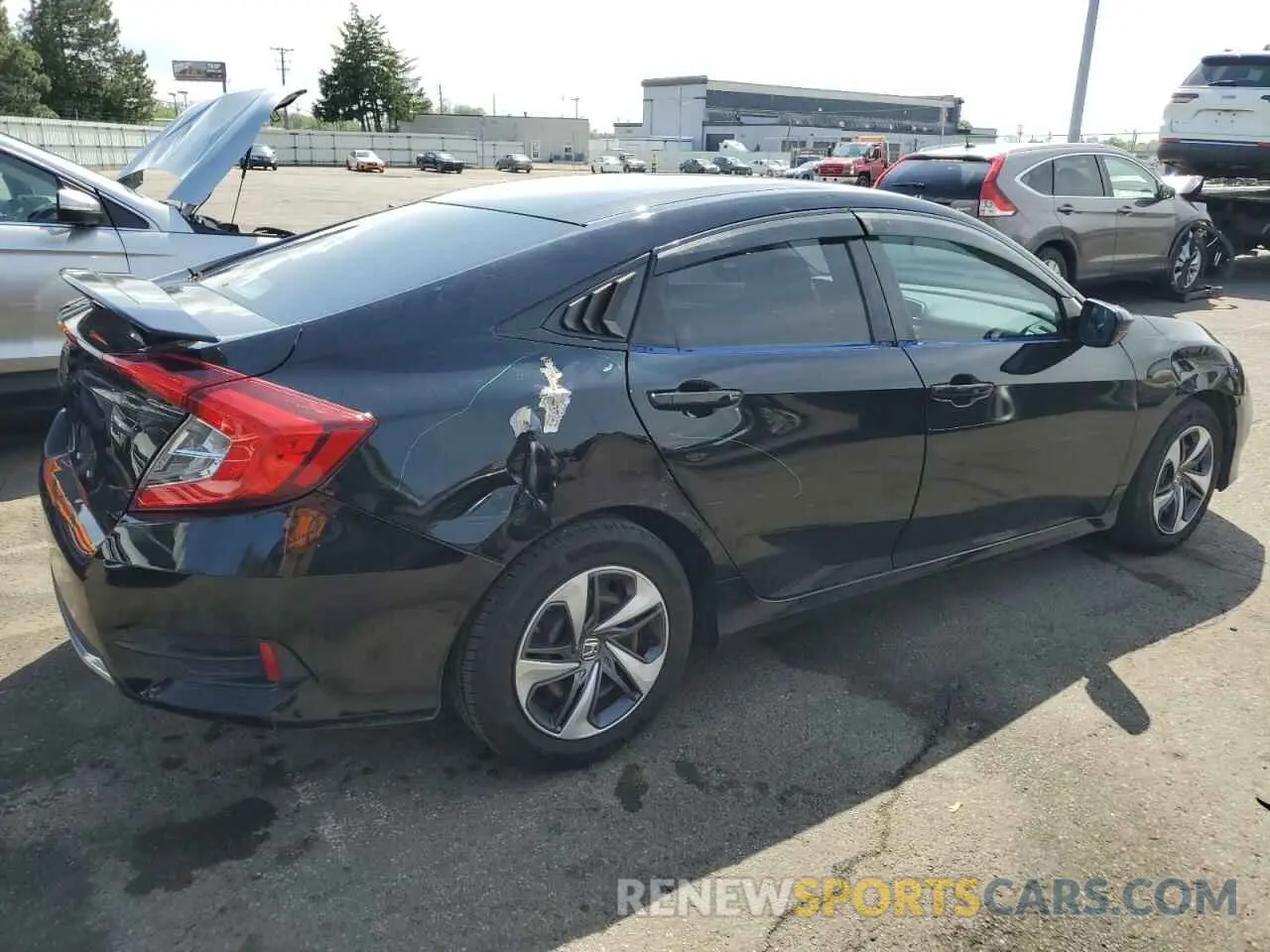 3 Photograph of a damaged car 19XFC2F60KE043711 HONDA CIVIC 2019