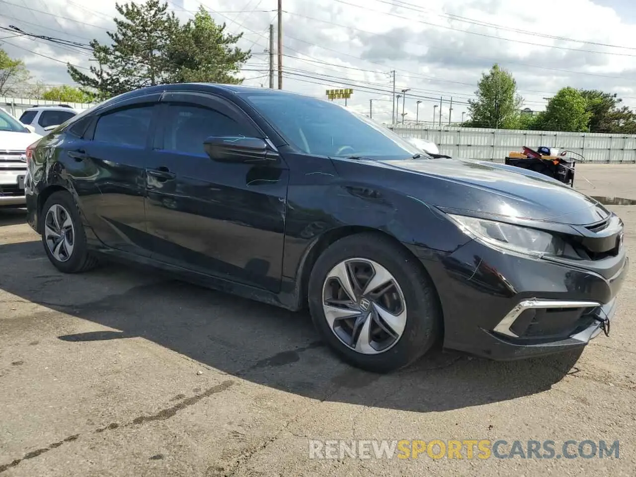 4 Photograph of a damaged car 19XFC2F60KE043711 HONDA CIVIC 2019
