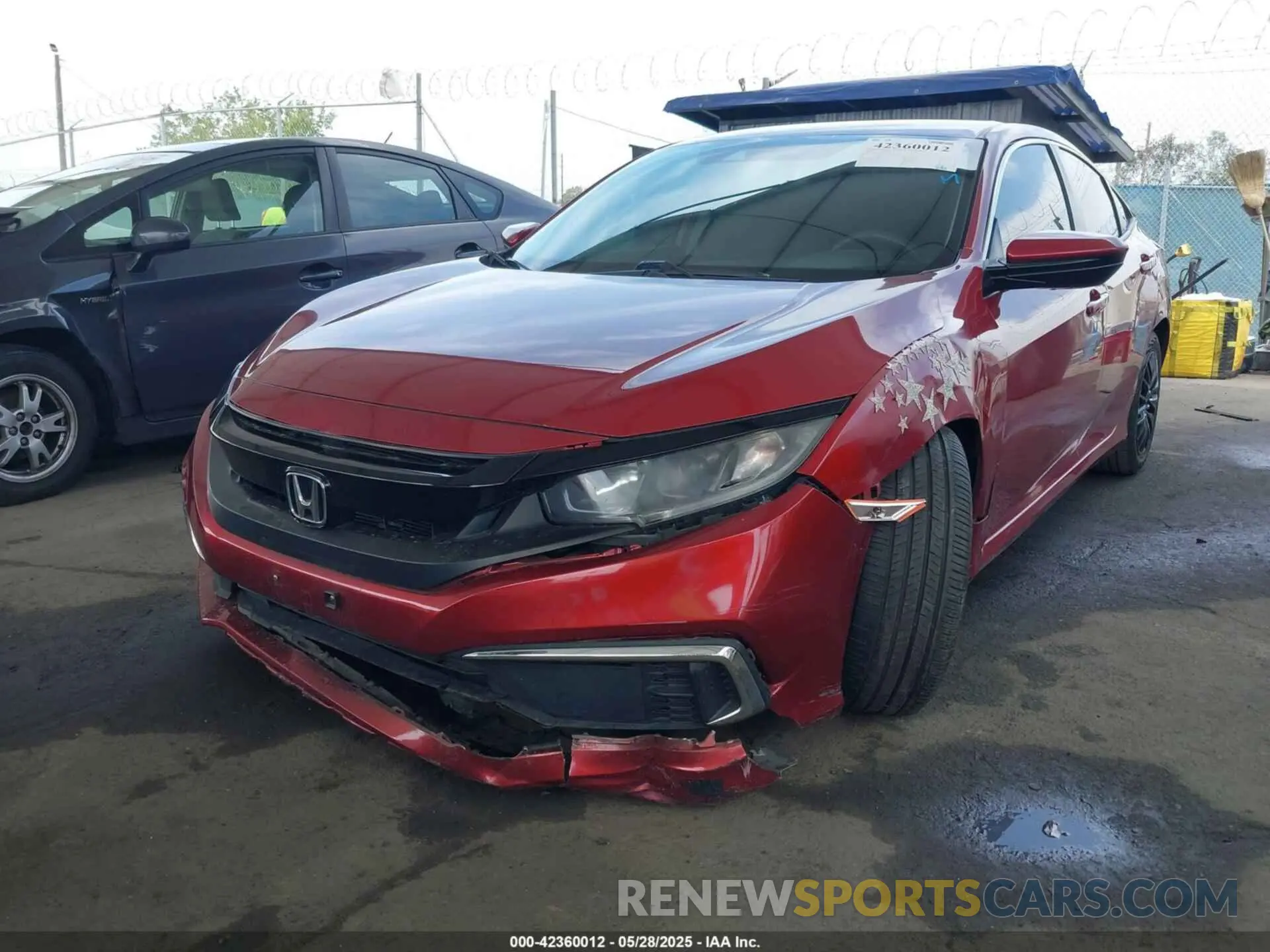 2 Photograph of a damaged car 19XFC2F60KE200234 HONDA CIVIC 2019