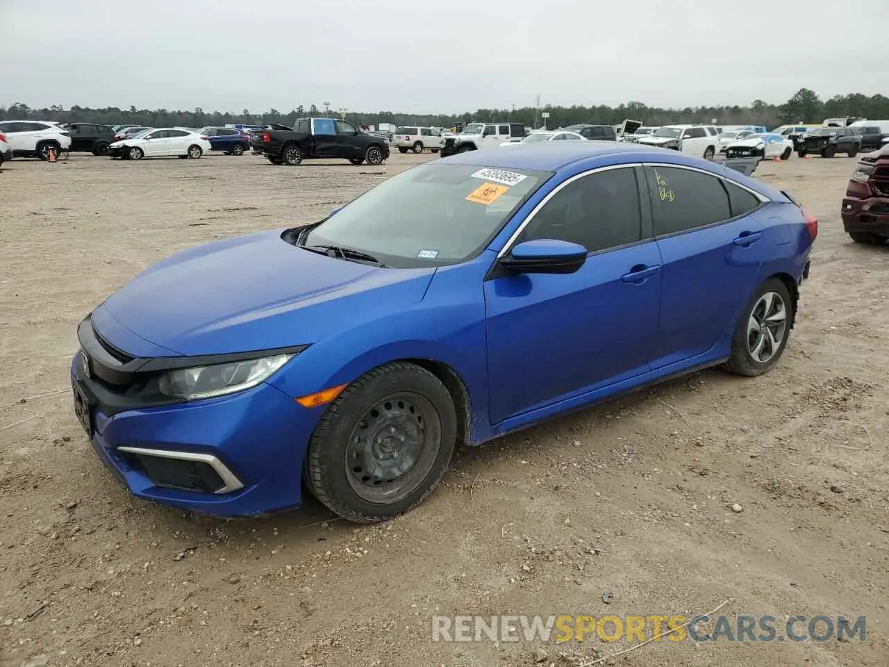 1 Photograph of a damaged car 19XFC2F60KE200475 HONDA CIVIC 2019