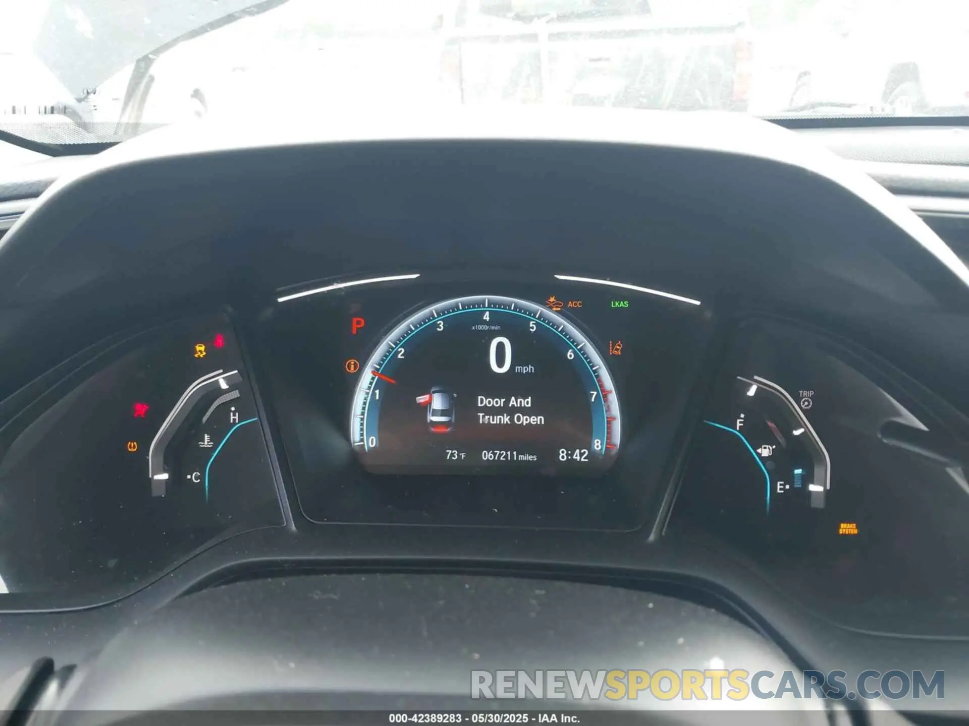7 Photograph of a damaged car 19XFC2F60KE206034 HONDA CIVIC 2019