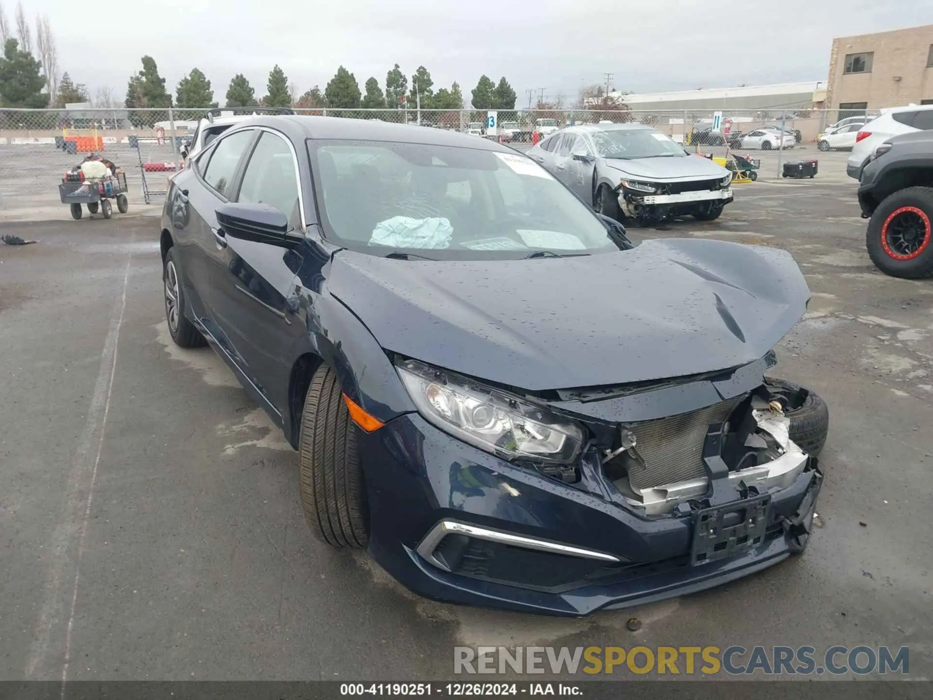 1 Photograph of a damaged car 19XFC2F60KE207023 HONDA CIVIC 2019