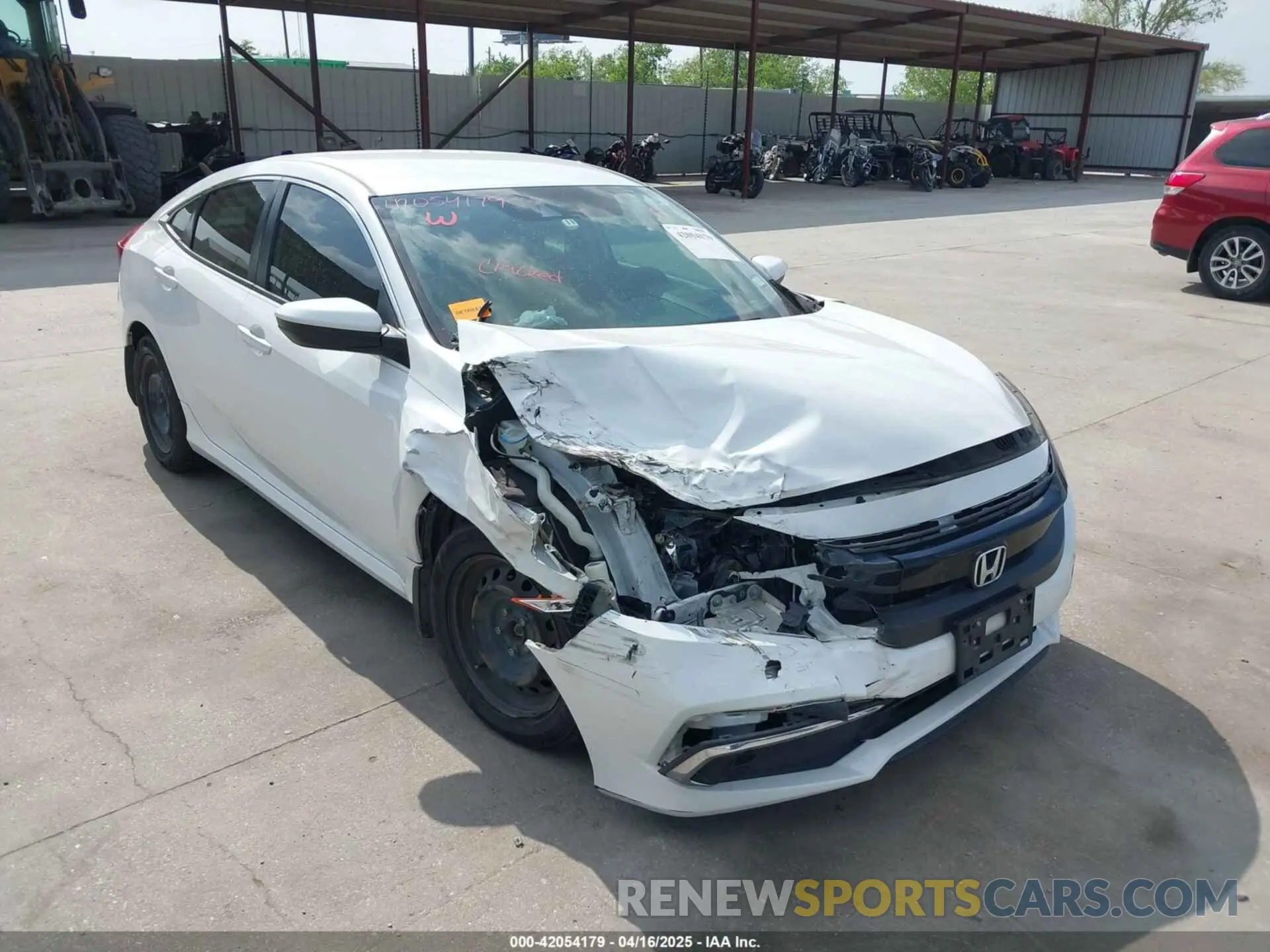1 Photograph of a damaged car 19XFC2F61KE006635 HONDA CIVIC 2019