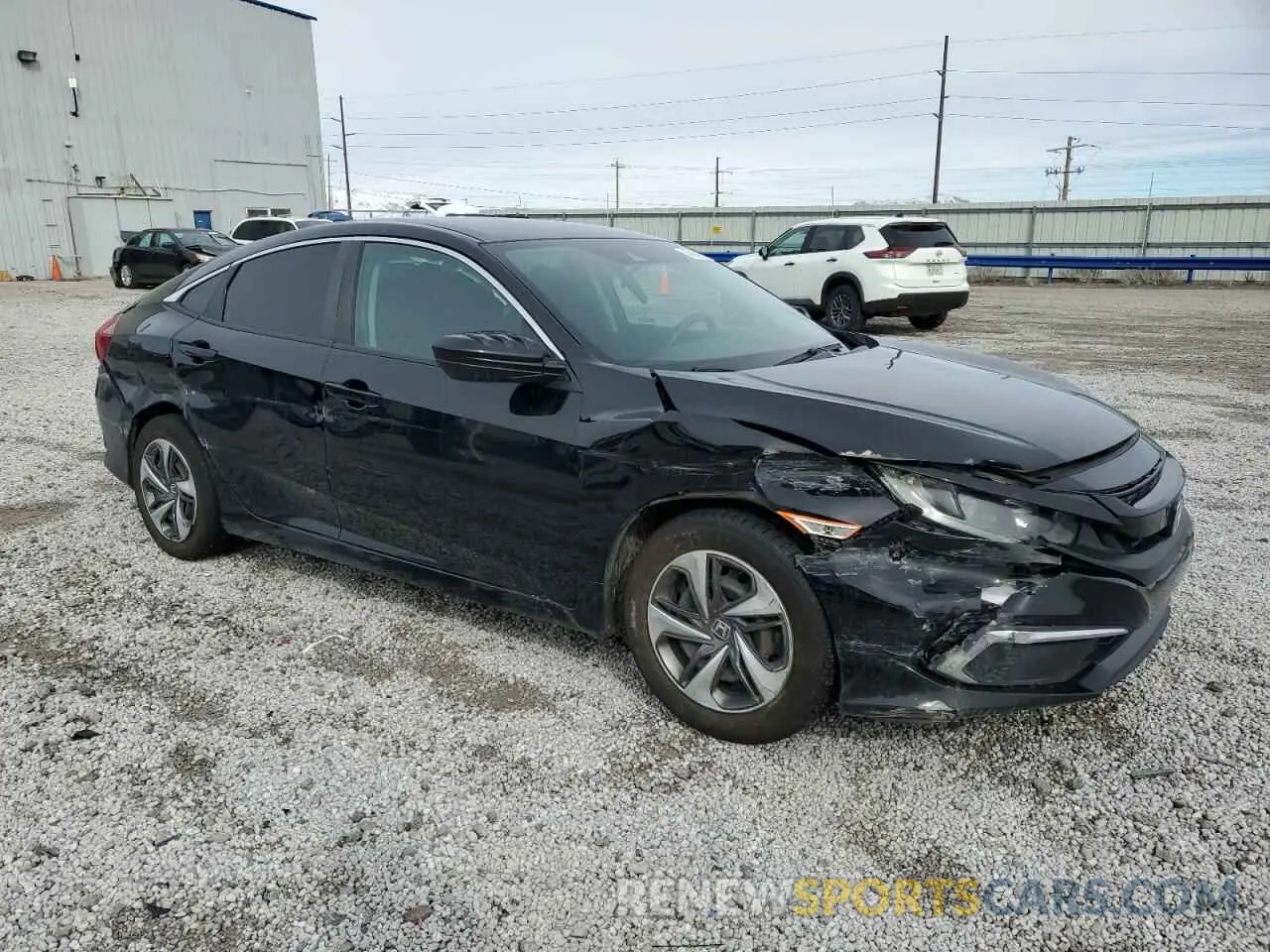 4 Photograph of a damaged car 19XFC2F61KE009602 HONDA CIVIC 2019
