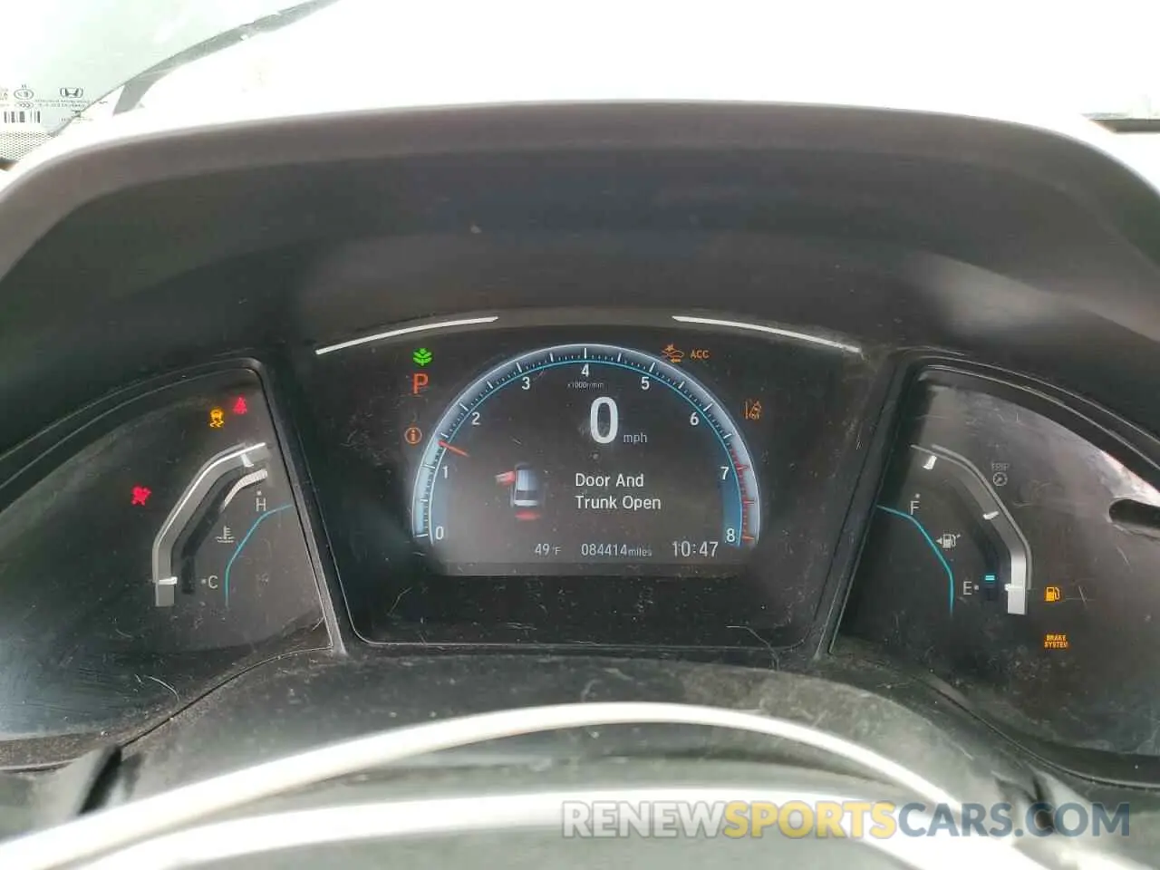 9 Photograph of a damaged car 19XFC2F61KE009602 HONDA CIVIC 2019
