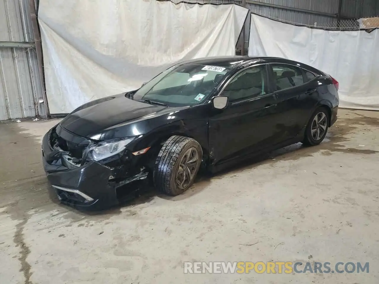 1 Photograph of a damaged car 19XFC2F61KE009793 HONDA CIVIC 2019