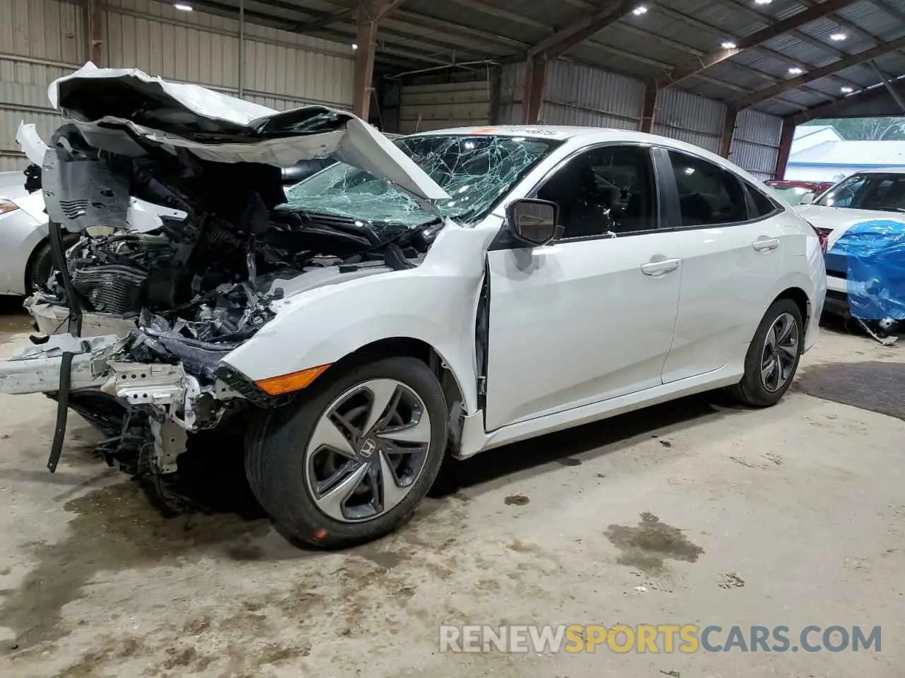 1 Photograph of a damaged car 19XFC2F61KE012371 HONDA CIVIC 2019