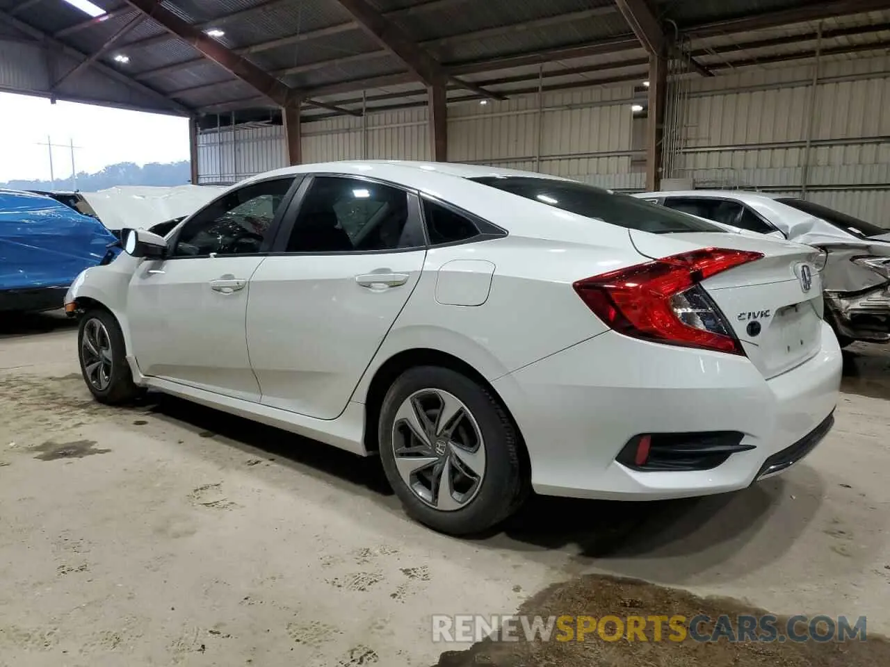 2 Photograph of a damaged car 19XFC2F61KE012371 HONDA CIVIC 2019