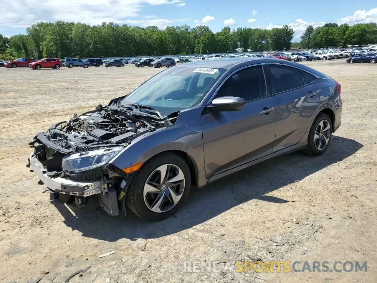 1 Photograph of a damaged car 19XFC2F61KE035200 HONDA CIVIC 2019