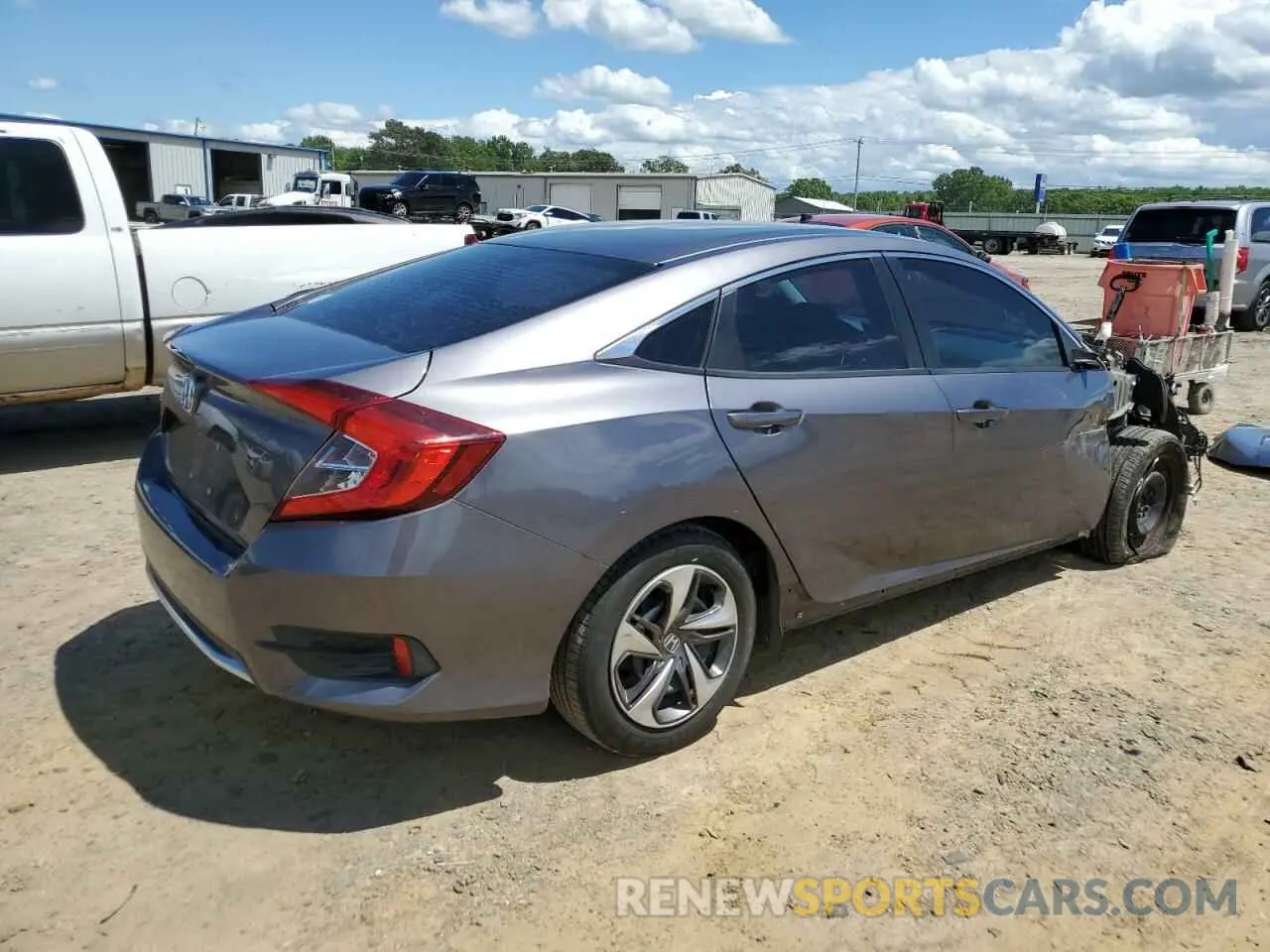3 Photograph of a damaged car 19XFC2F61KE035200 HONDA CIVIC 2019