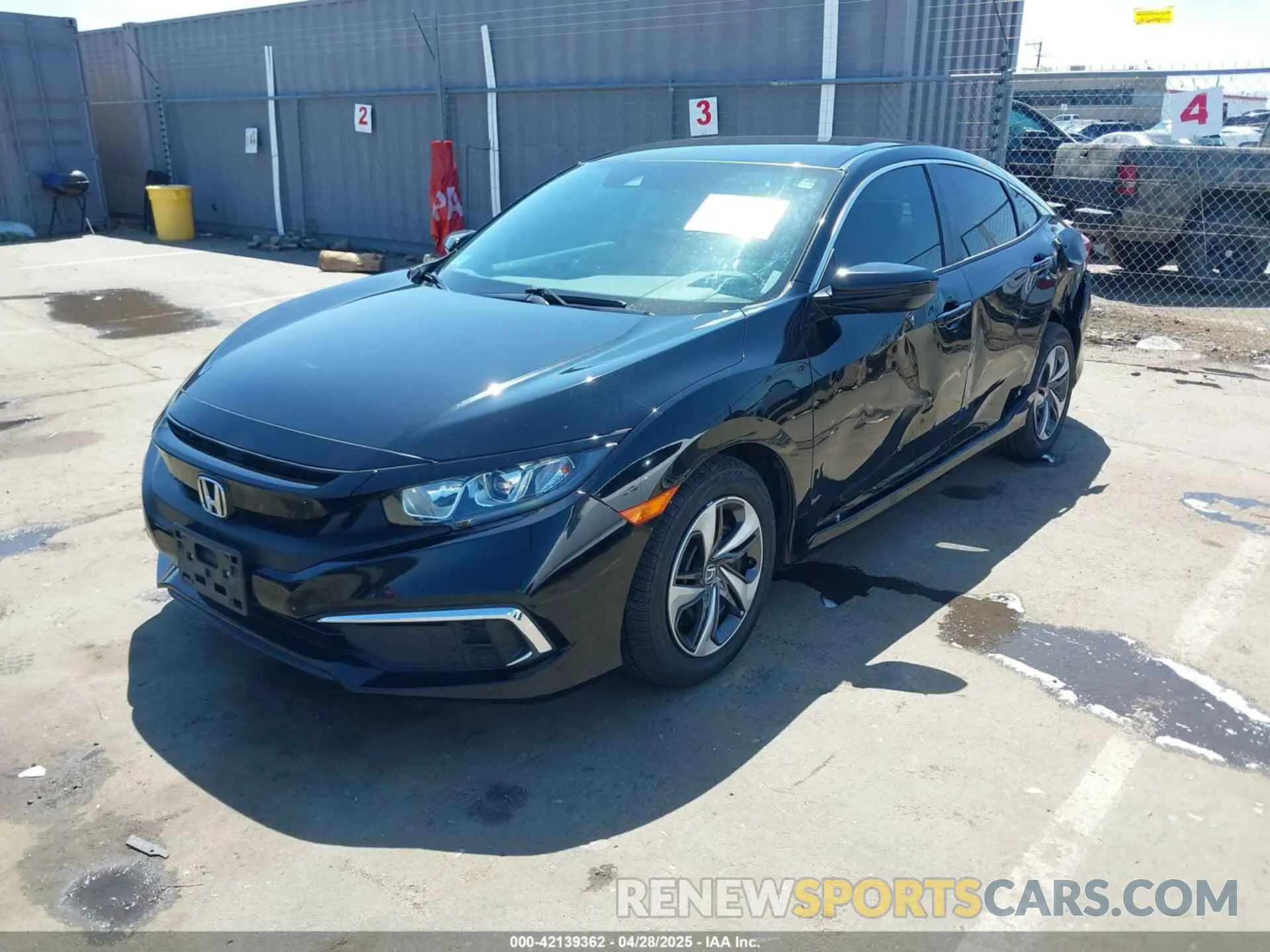 2 Photograph of a damaged car 19XFC2F61KE202252 HONDA CIVIC 2019
