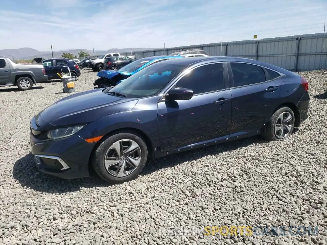 1 Photograph of a damaged car 19XFC2F62KE006384 HONDA CIVIC 2019